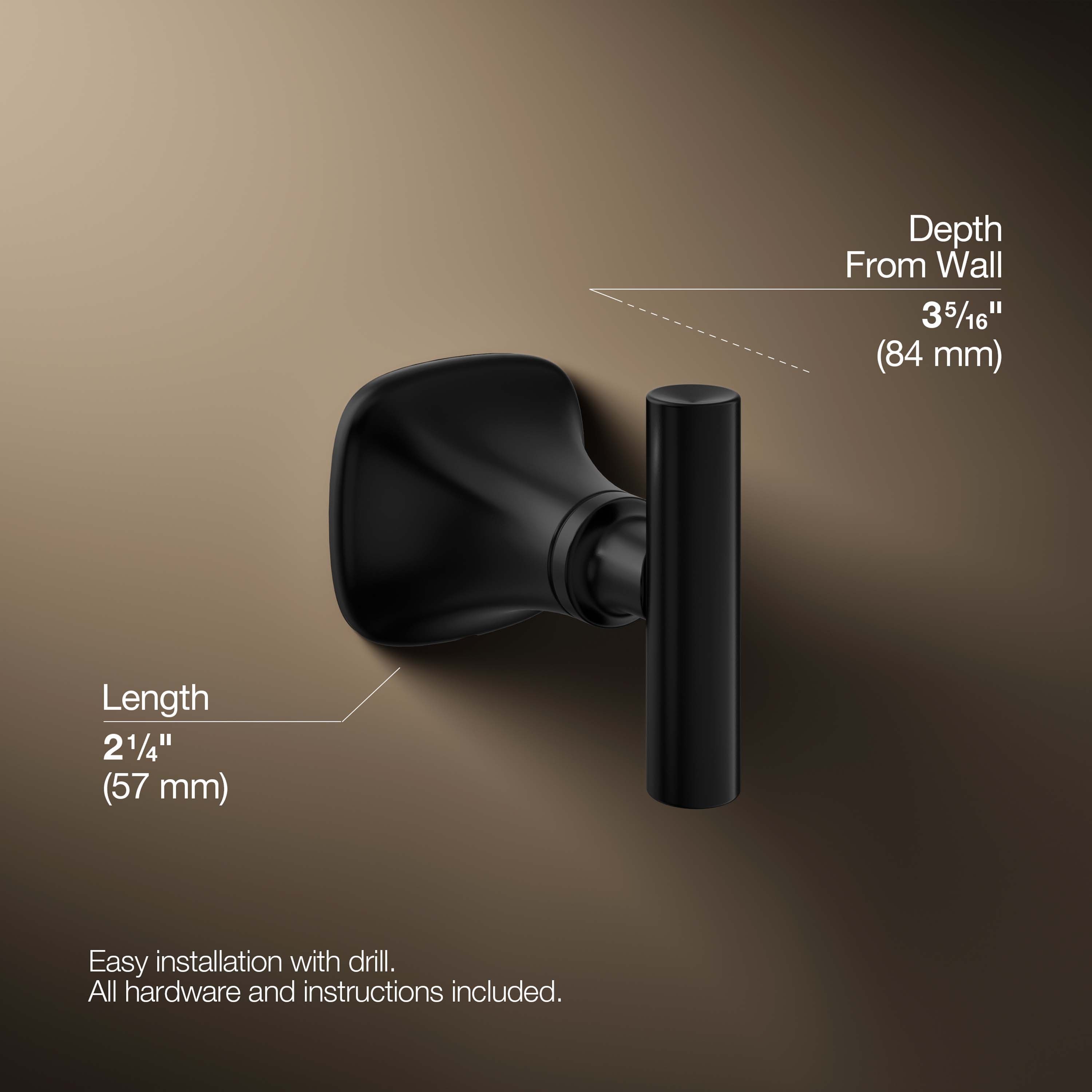 KOHLER R28012-BL Robe-Hooks - View #3