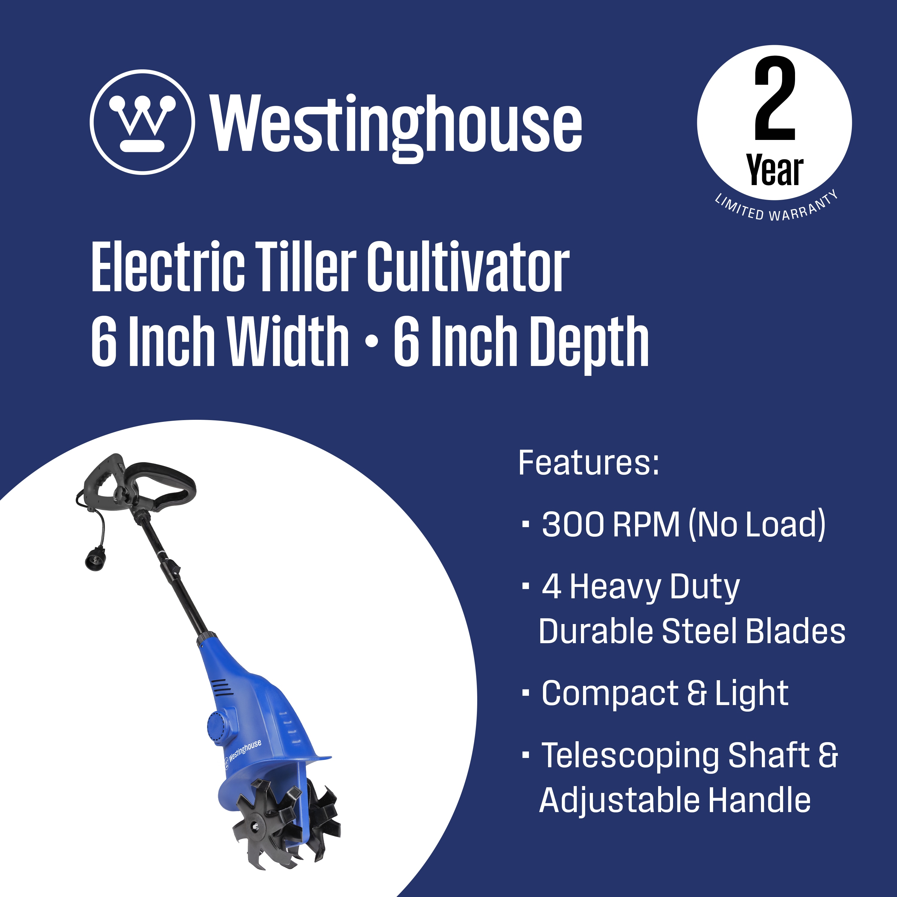 Westinghouse W6TCAC Corded-Cultivators - View #2