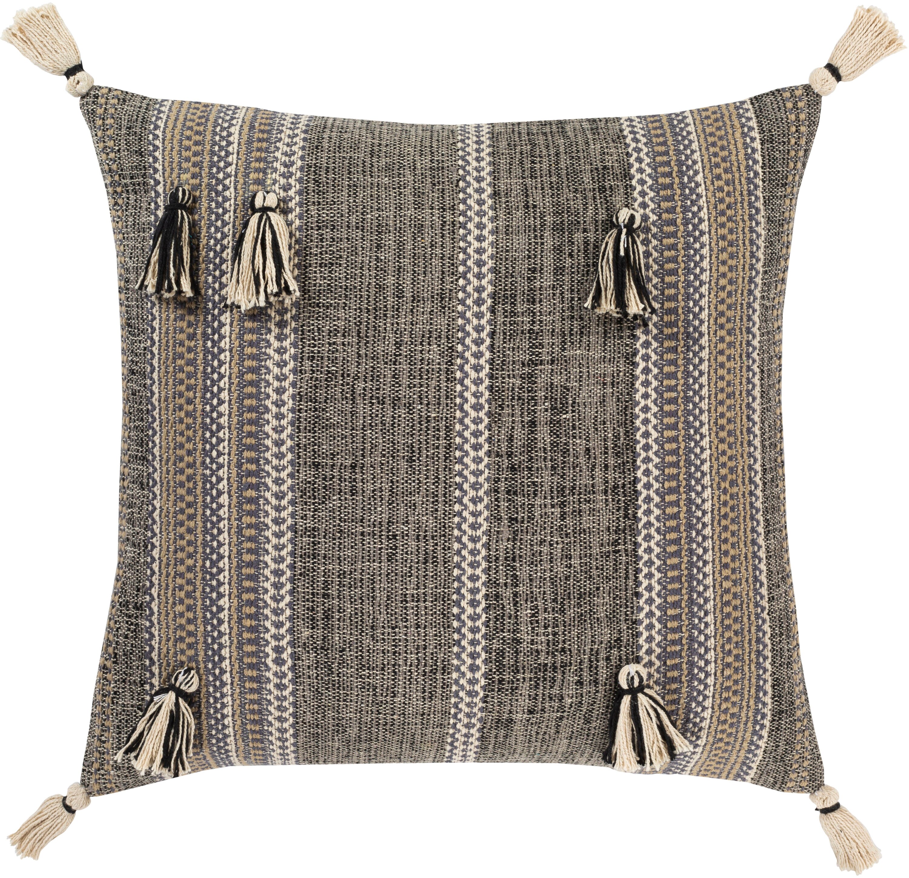 Surya DSG001-2020 Dashing 20-in x 20-in Taupe Indoor Decorative Cover