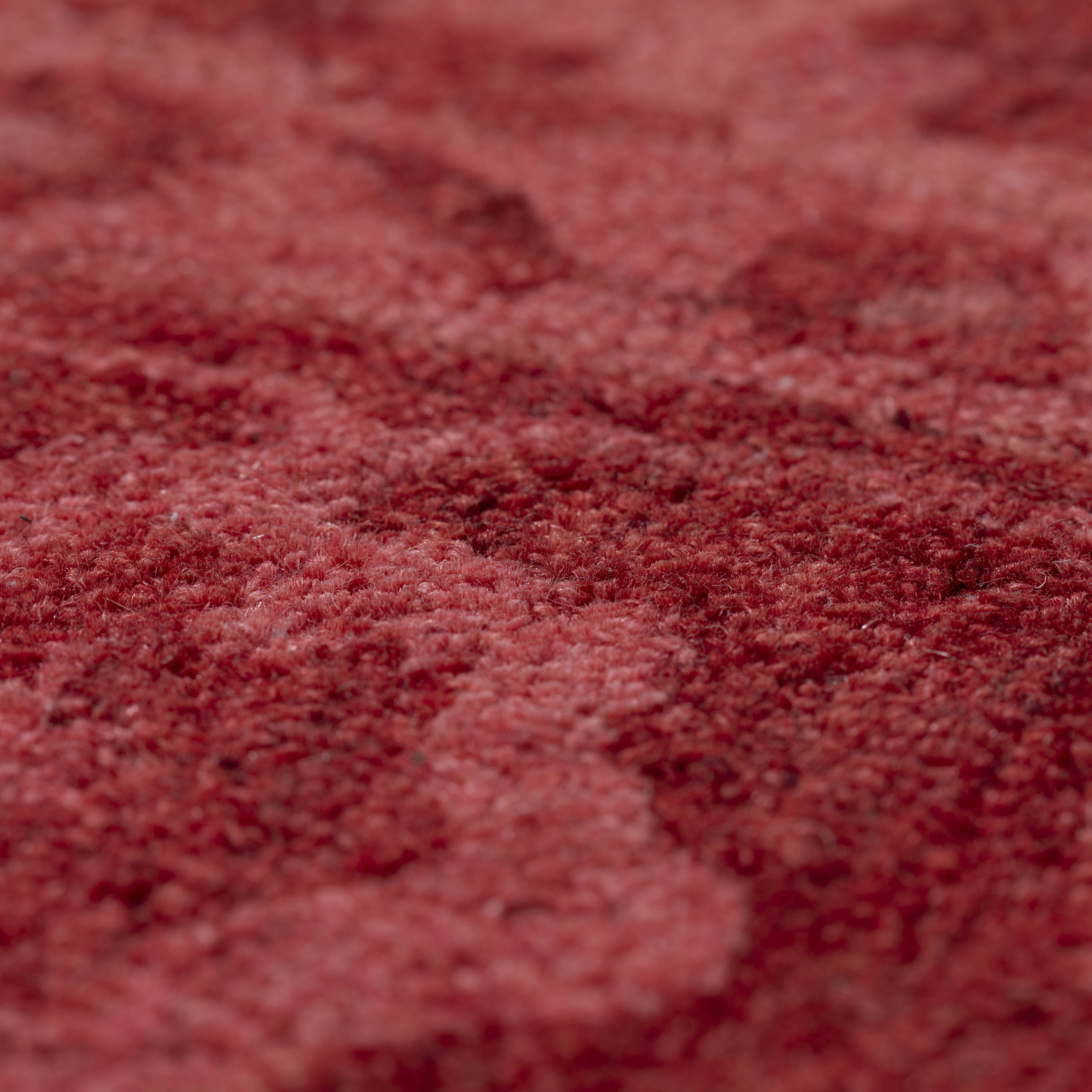 Harlow Vintage Ruby Red Hand-Tufted Wool Area Rug 5'x7'