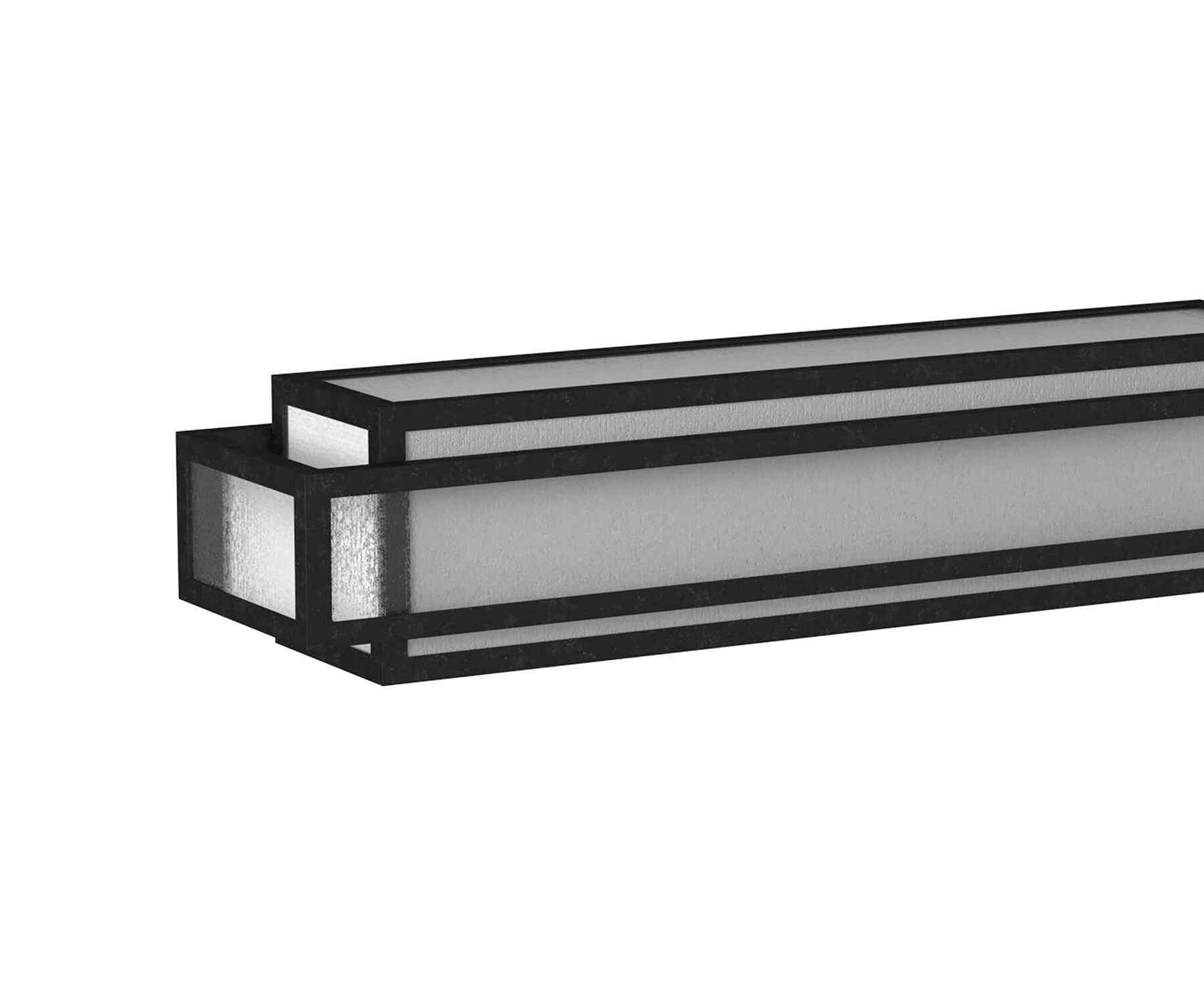 Camden Square Aged Charcoal 3-Light Bathroom Vanity with Seeded Glass