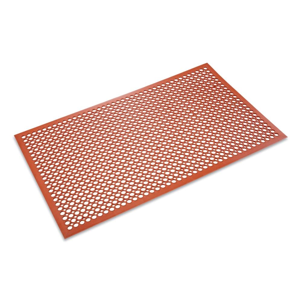 Crown CWNWSCT35TC 3-ft x 5-ft Terra Cotta Rubber Rectangular Indoor Anti-fatigue mat