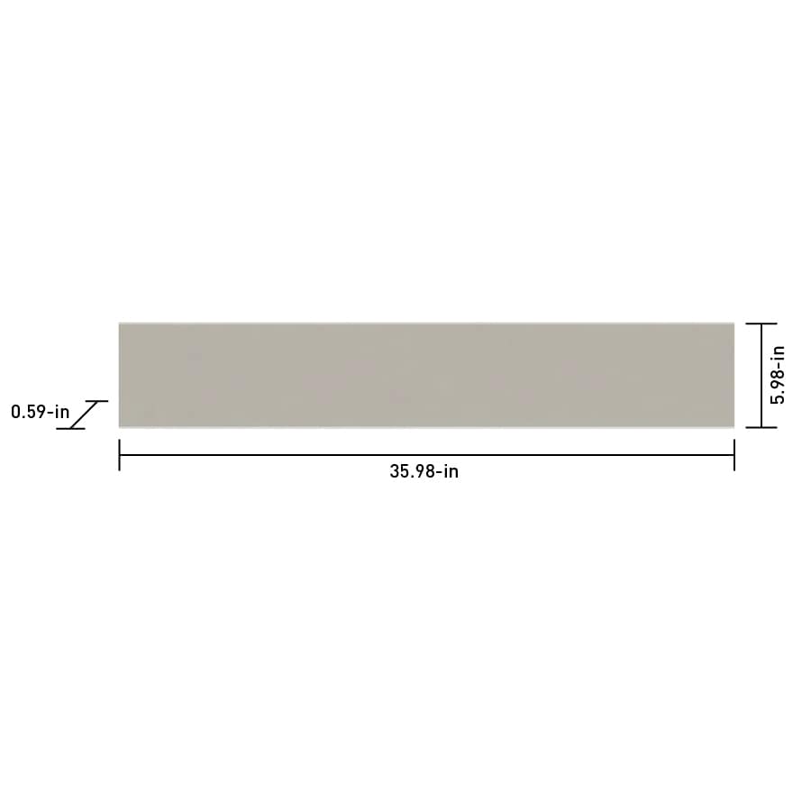 Satori Cloud Grey Polished 6-in x 36-in Composite Sill Tile (1.49-sq ...