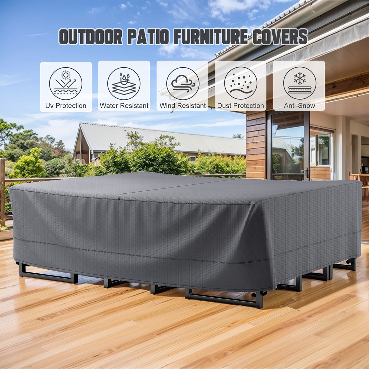 Rilyson FSCRGY1003 Patio-Furniture-Covers - View #3