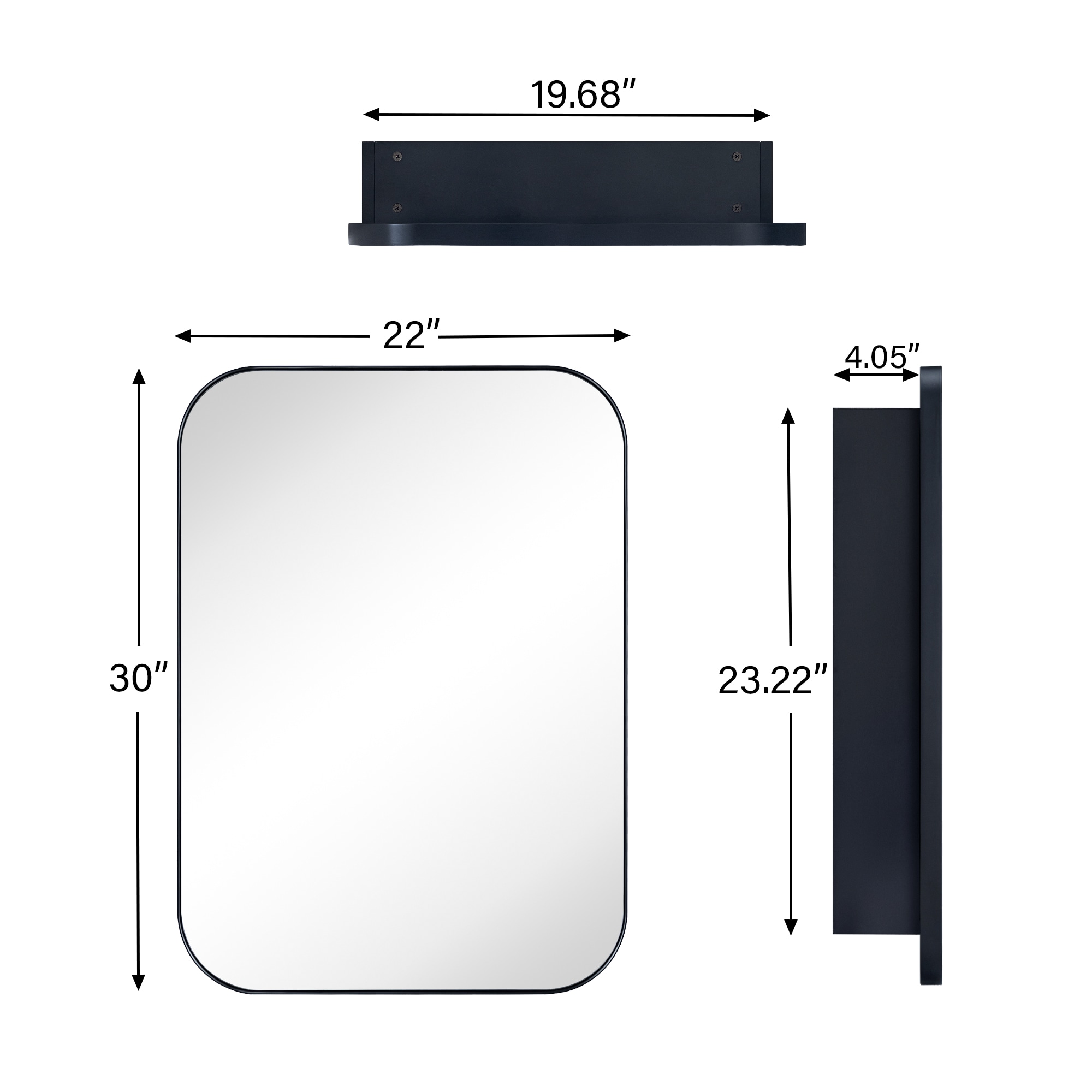 TEHOME GC-XB0014 Bathroom-Medicine-Cabinets - View #3