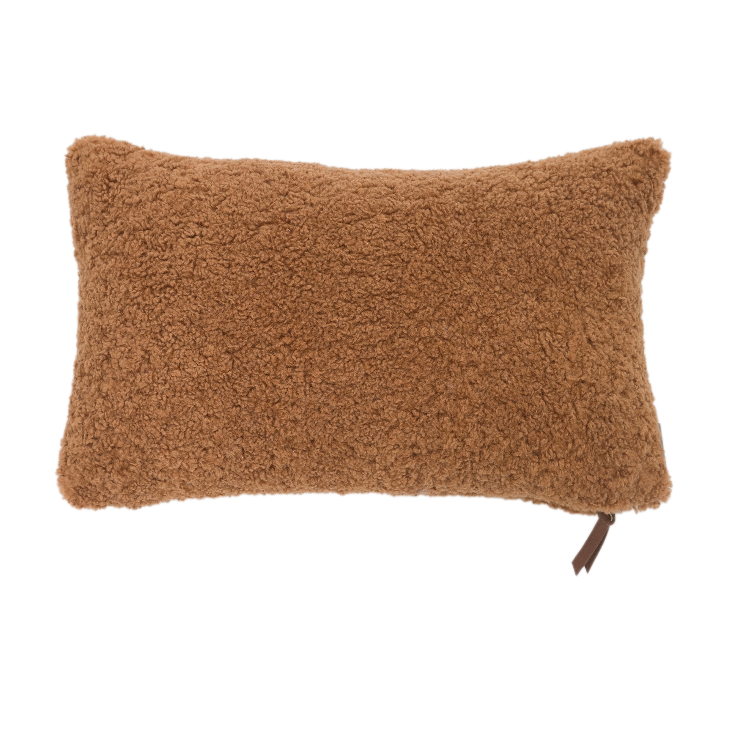 EVERGRACE EG7246090 Teddy Sherpalu 20-in x 12-in Glazed Ginger Square Indoor Decorative Pillow