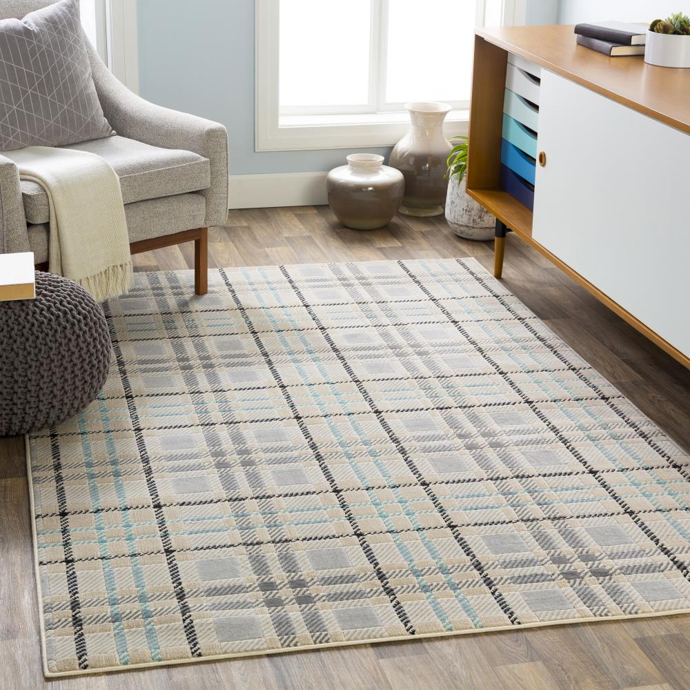 Surya CIT2364-5373 City 5 X 8 (ft) Aqua Indoor Area Rug