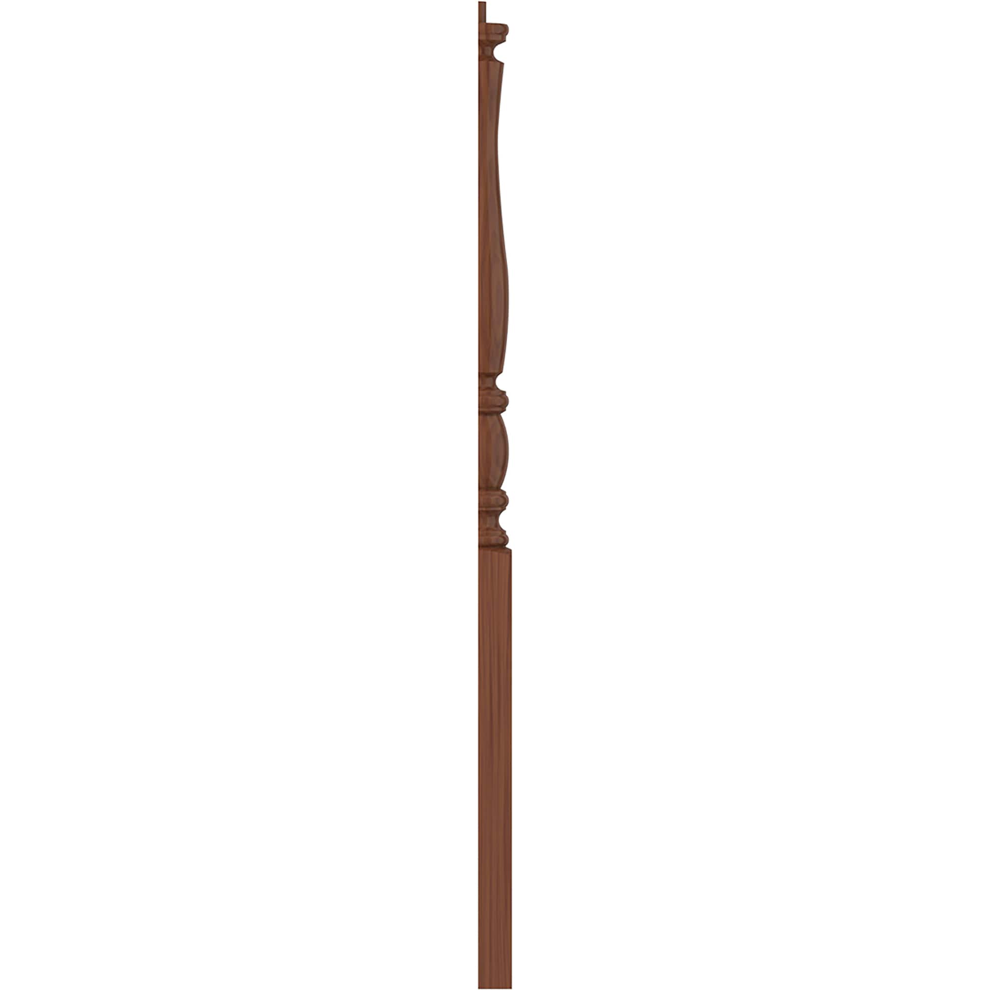 L.J. Smith Stair Systems LJP-3210 1-2-C 3-in x 43-in Unfinished Cherry Stair Newel Post