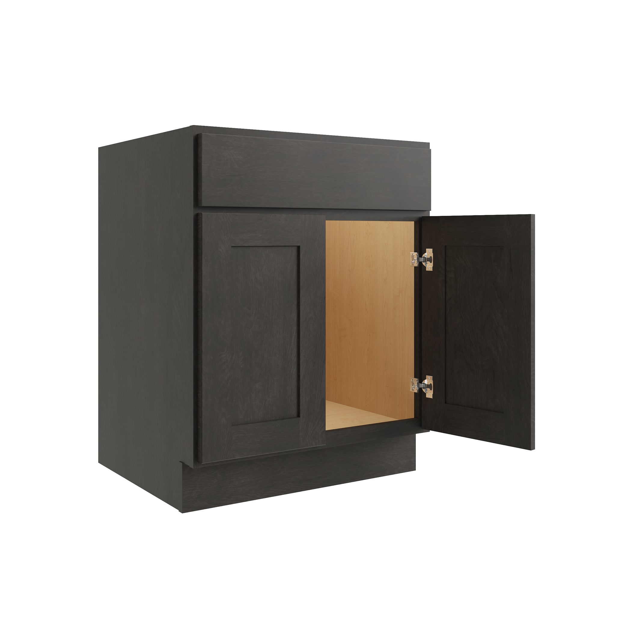 RELIABILT L02-SB27 Parkstone 27-in W x 34.5-in H x 24-in D Gray Birch Sink Base Fully assembled Plywood Cabinet Recessed Panel