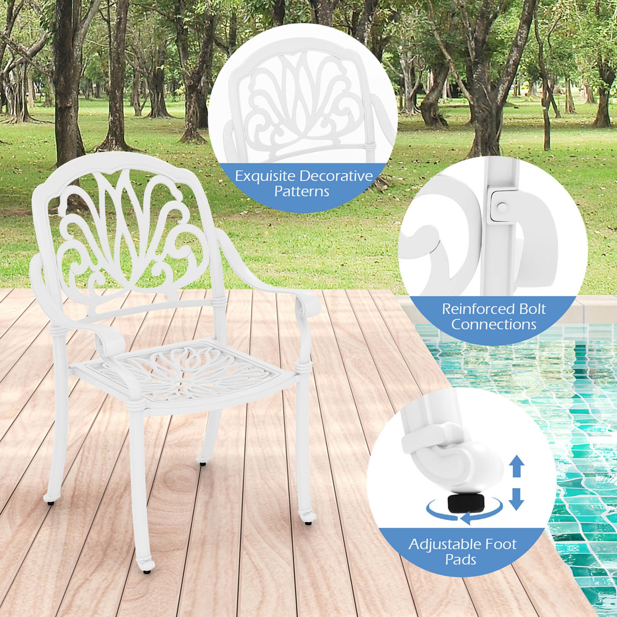 Costway HCST03219 Patio-Chairs - View #3