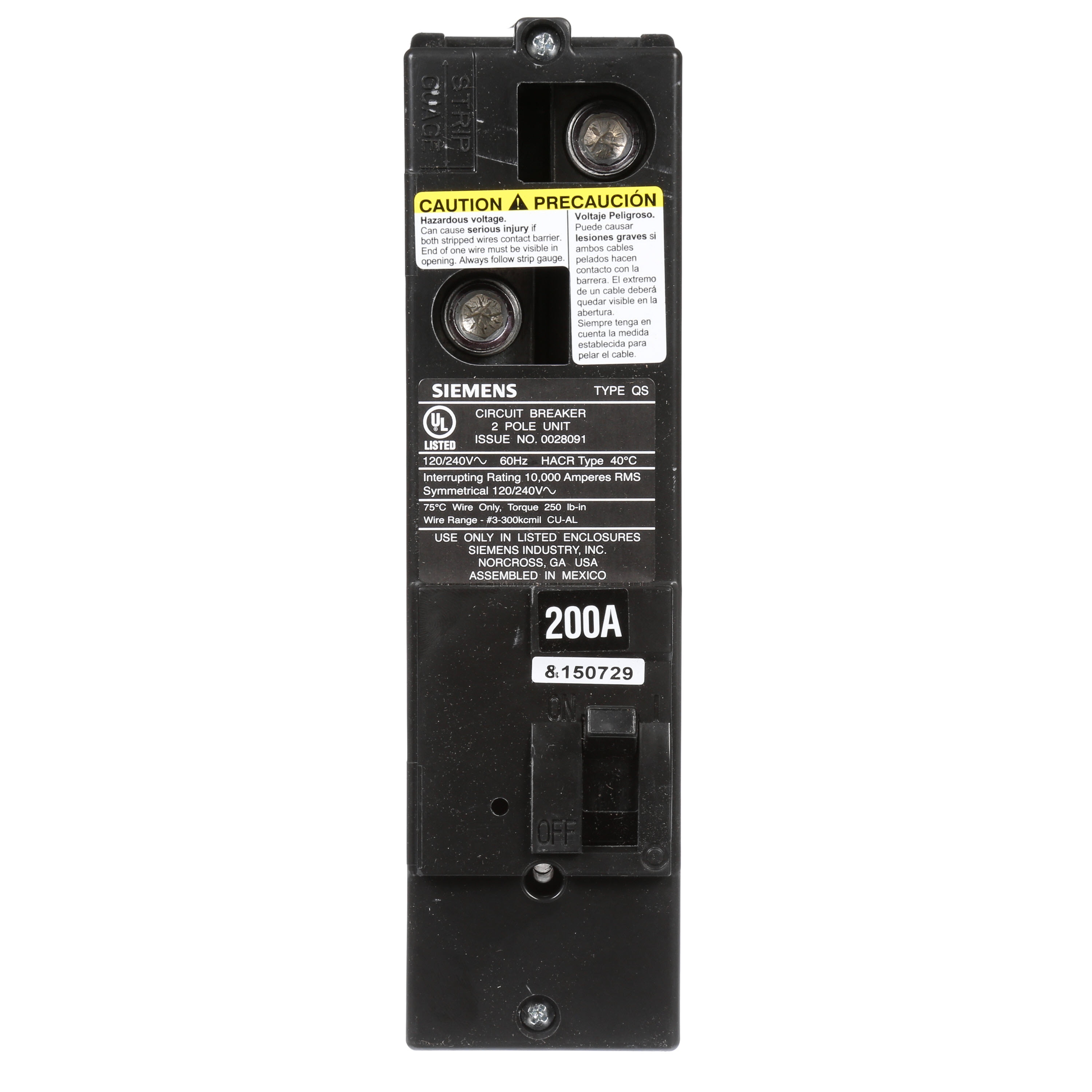 Siemens QS2200 Circuit-Breakers - View #2