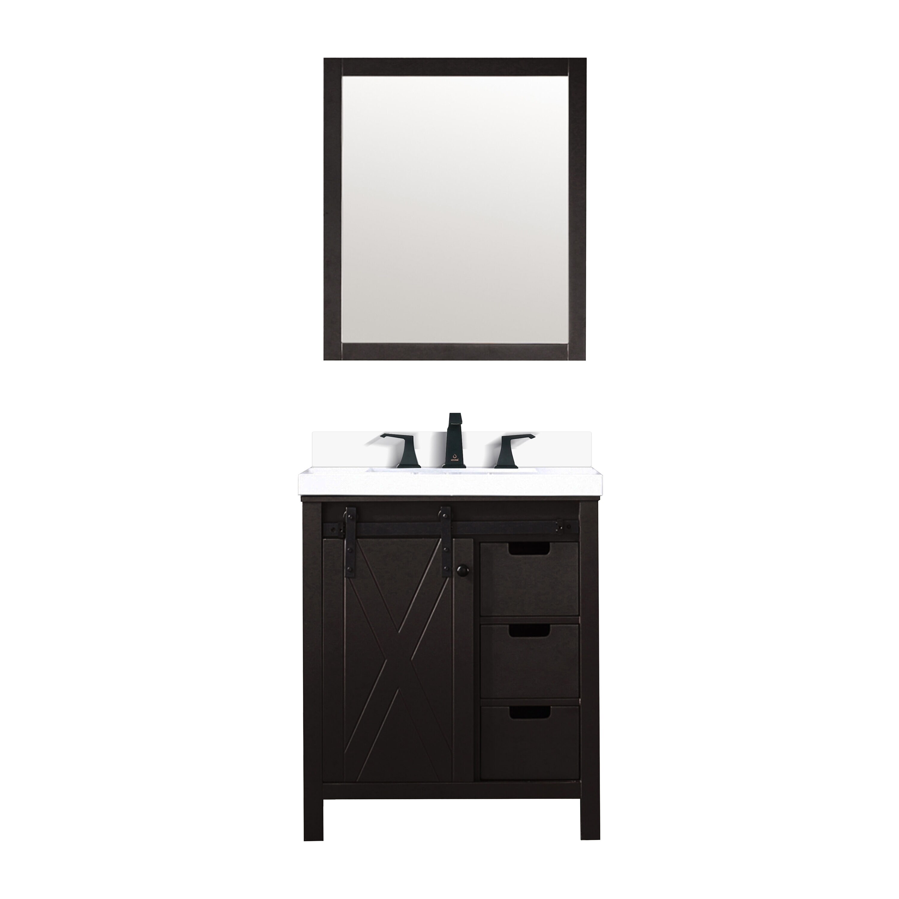 Lexora LM342230SCCSM28F Bath-Vanity-Combo - View #2