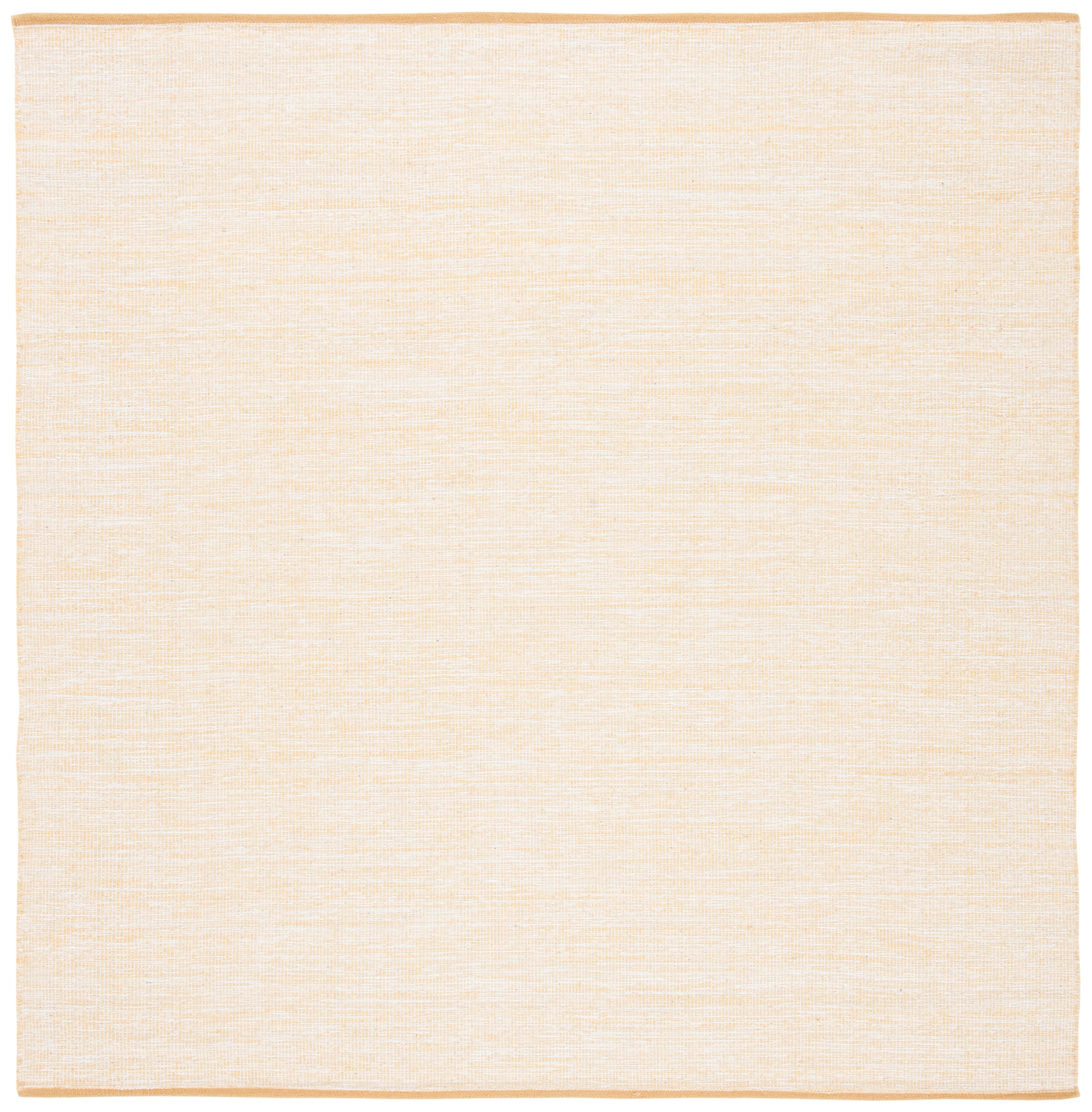 Safavieh MTK250D-6SQ Montauk Sigurosk 6 x 6 (ft) Cotton Gold Square Indoor Solid Area rug