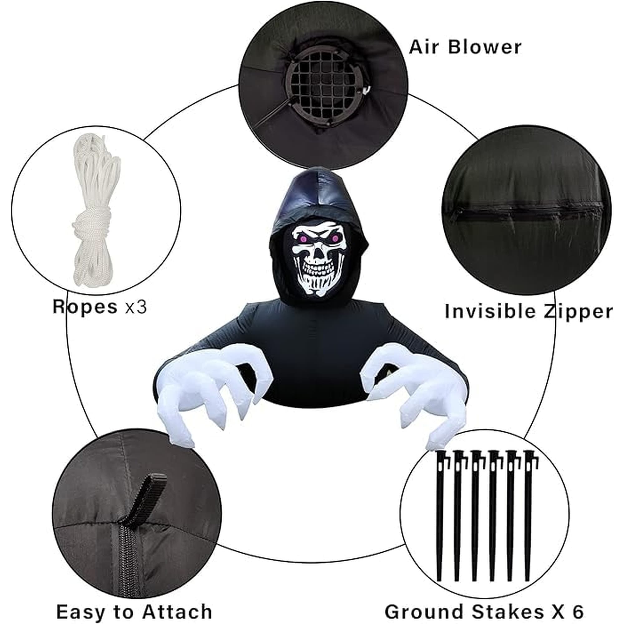 OGETFUUR L5LYH72019 Outdoor-Halloween-Decor - View #3