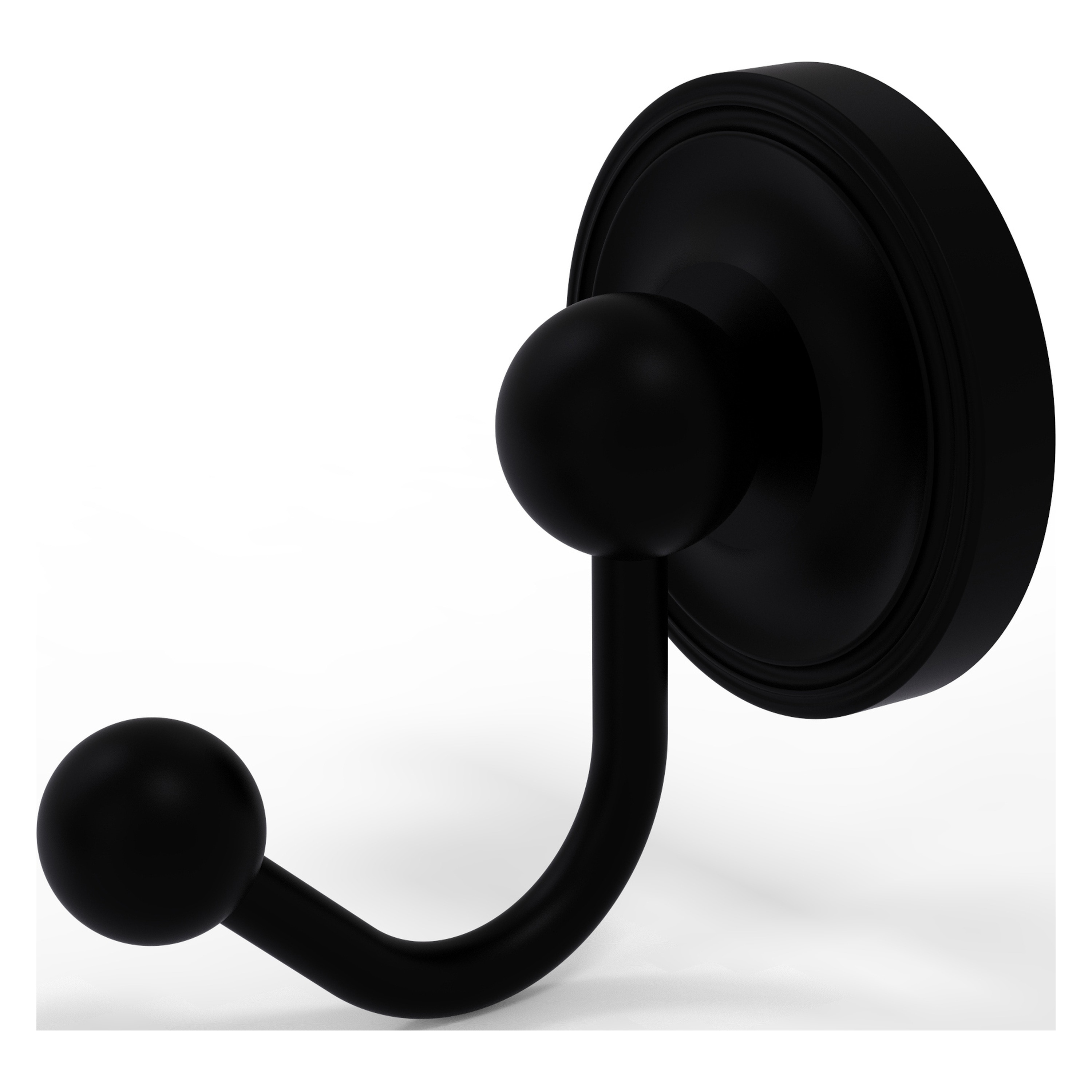 Allied Brass PR-H1-BKM Prestige Regal Matte Black Single -Hook Wall mount Towel Hook