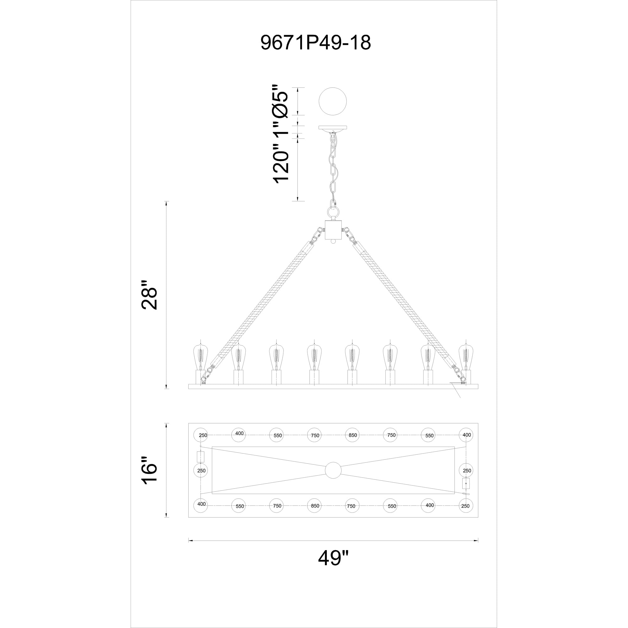 CWI Lighting 9671P49-18-RC-101 b090015 - View #6