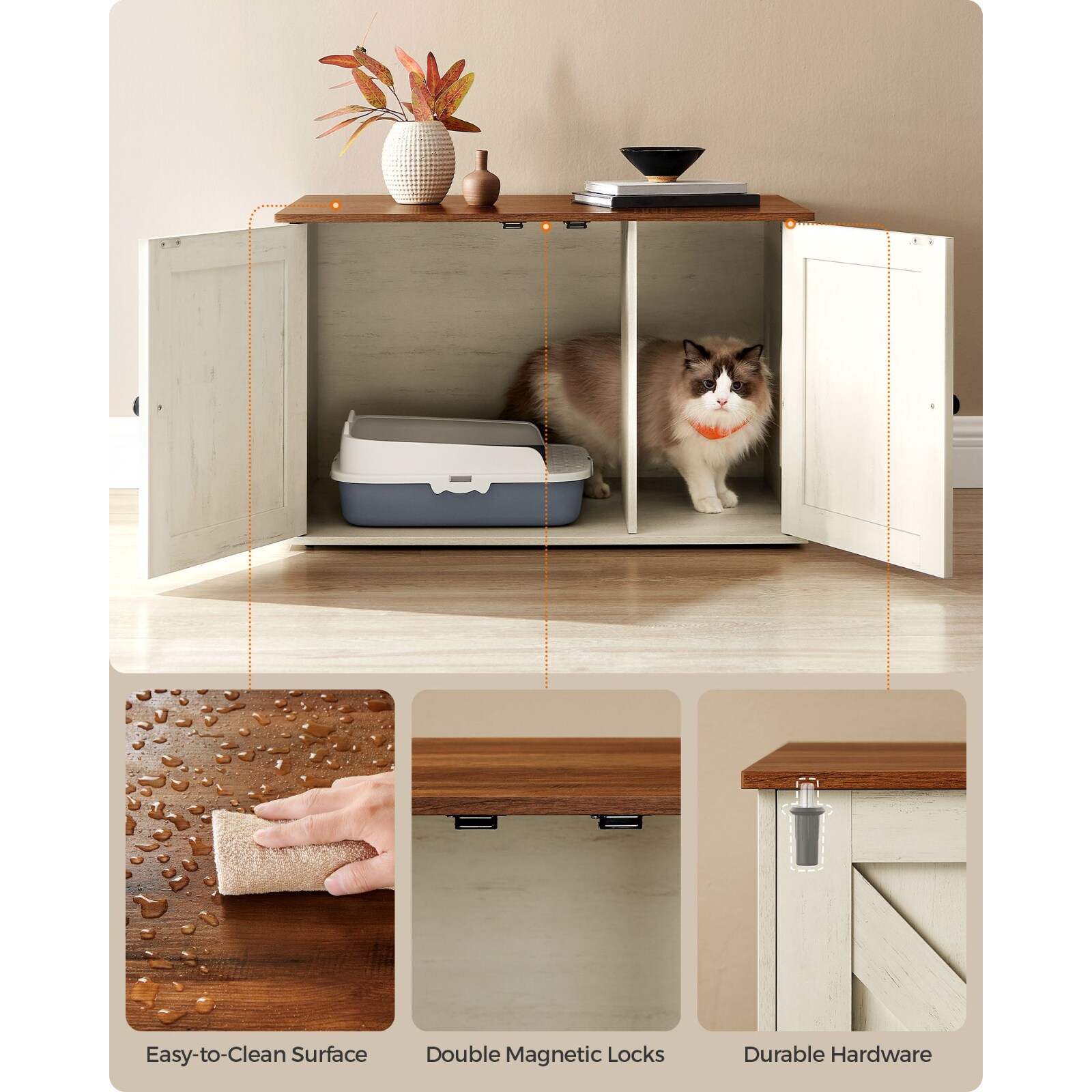 Slickblue D-SM-10P200LCPU Cat-Litter-Box - View #2