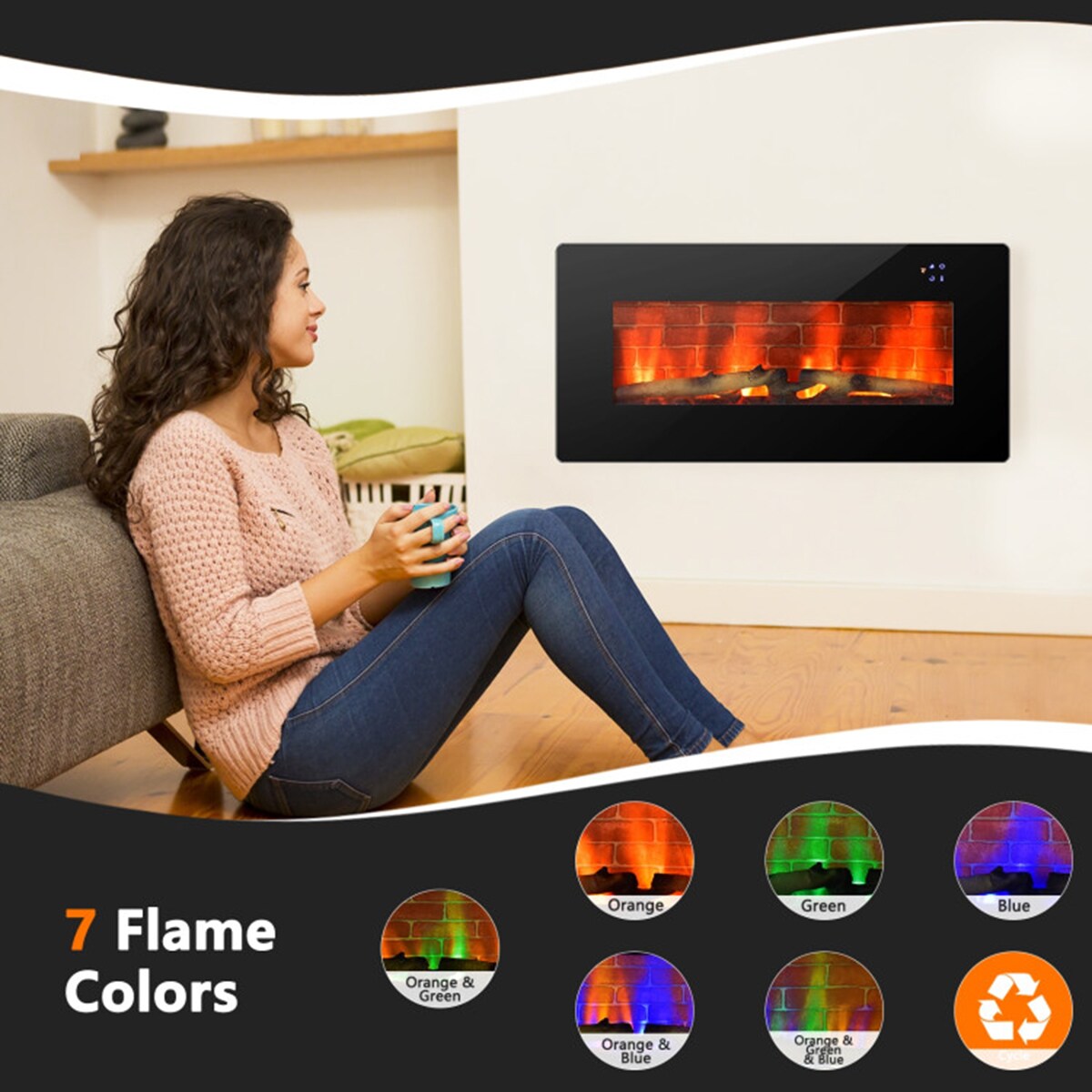 Clihome CL-BKUS-10068 Electric-Fireplaces - View #9