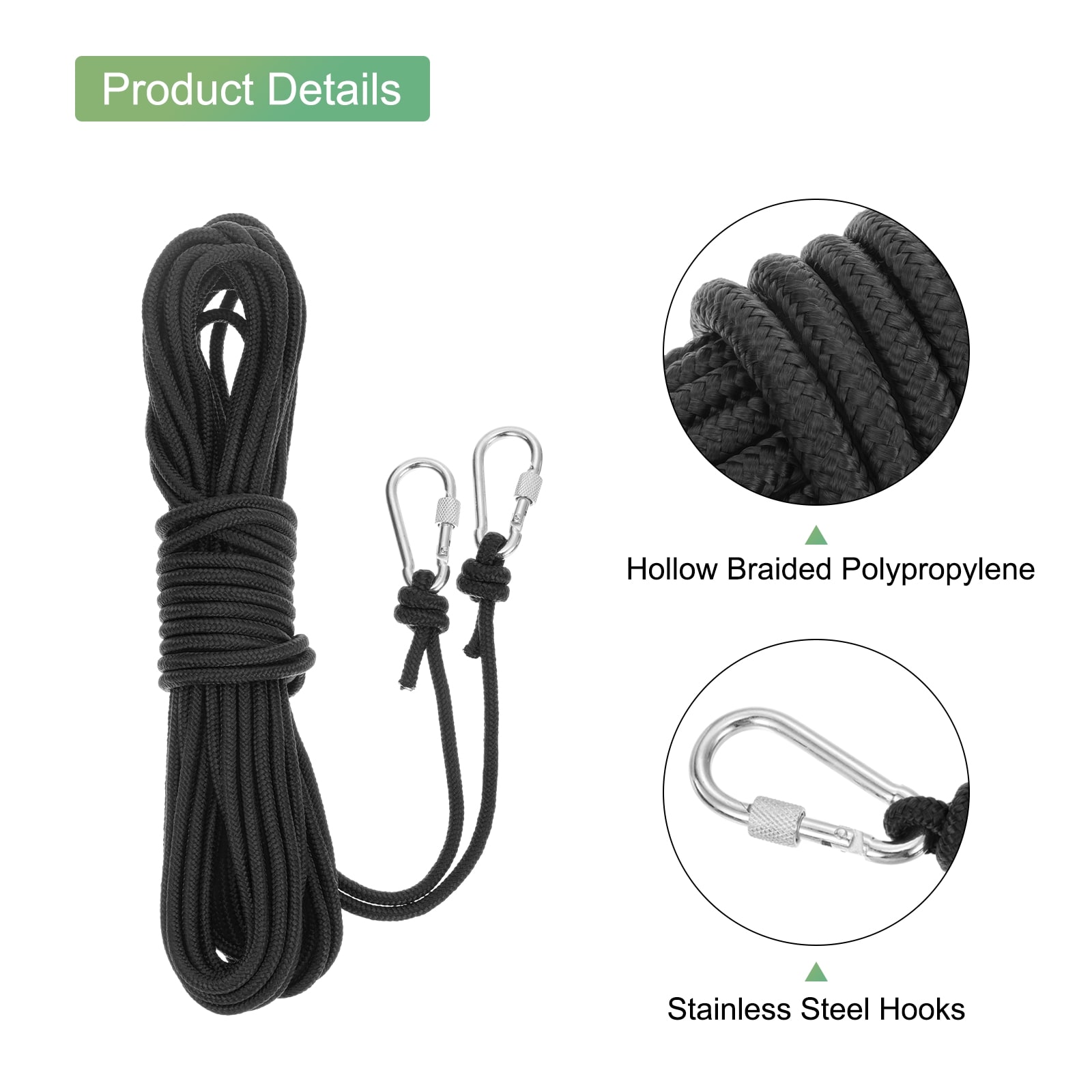 Unique Bargains S26052901UX6086 Boat-Ropes - View #3