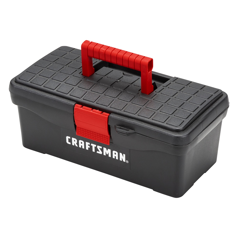 CRAFTSMAN Diy 19-in Red Plastic Wheels Lockable Tool Box in the
