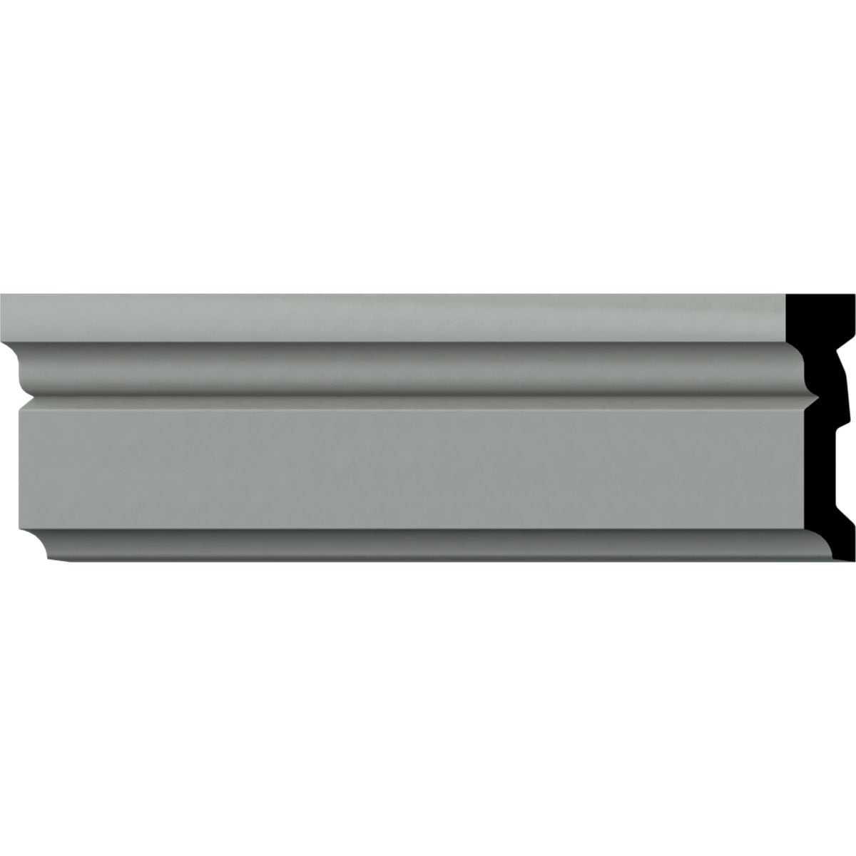 Ekena Millwork CAS02X00MO 3/4-in x 2-7/8-in x 7-ft 10-1/2-in Primed Polyurethane Casing