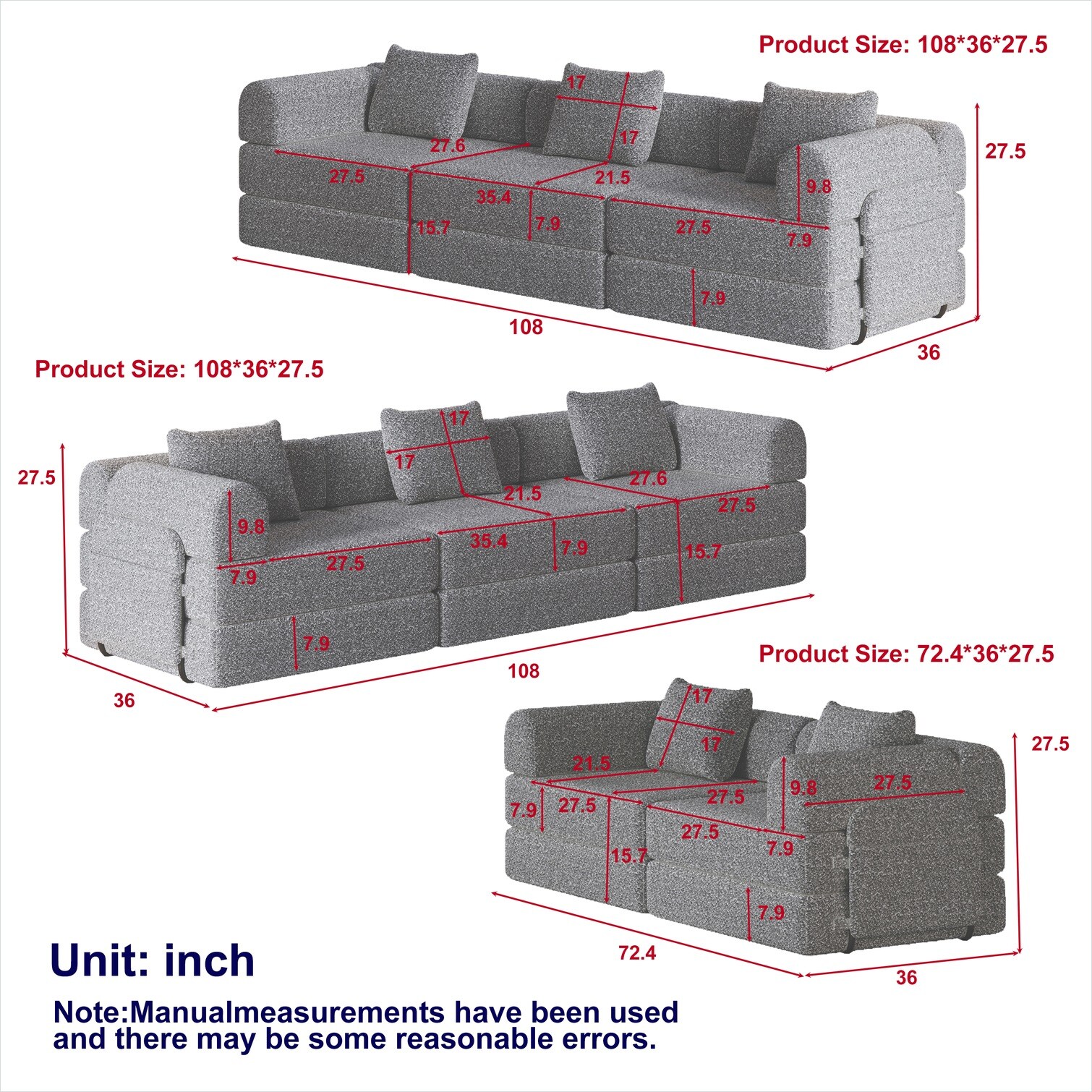 Naturefalls 7GKTBNU2COTY Sofas-Loveseats - View #7