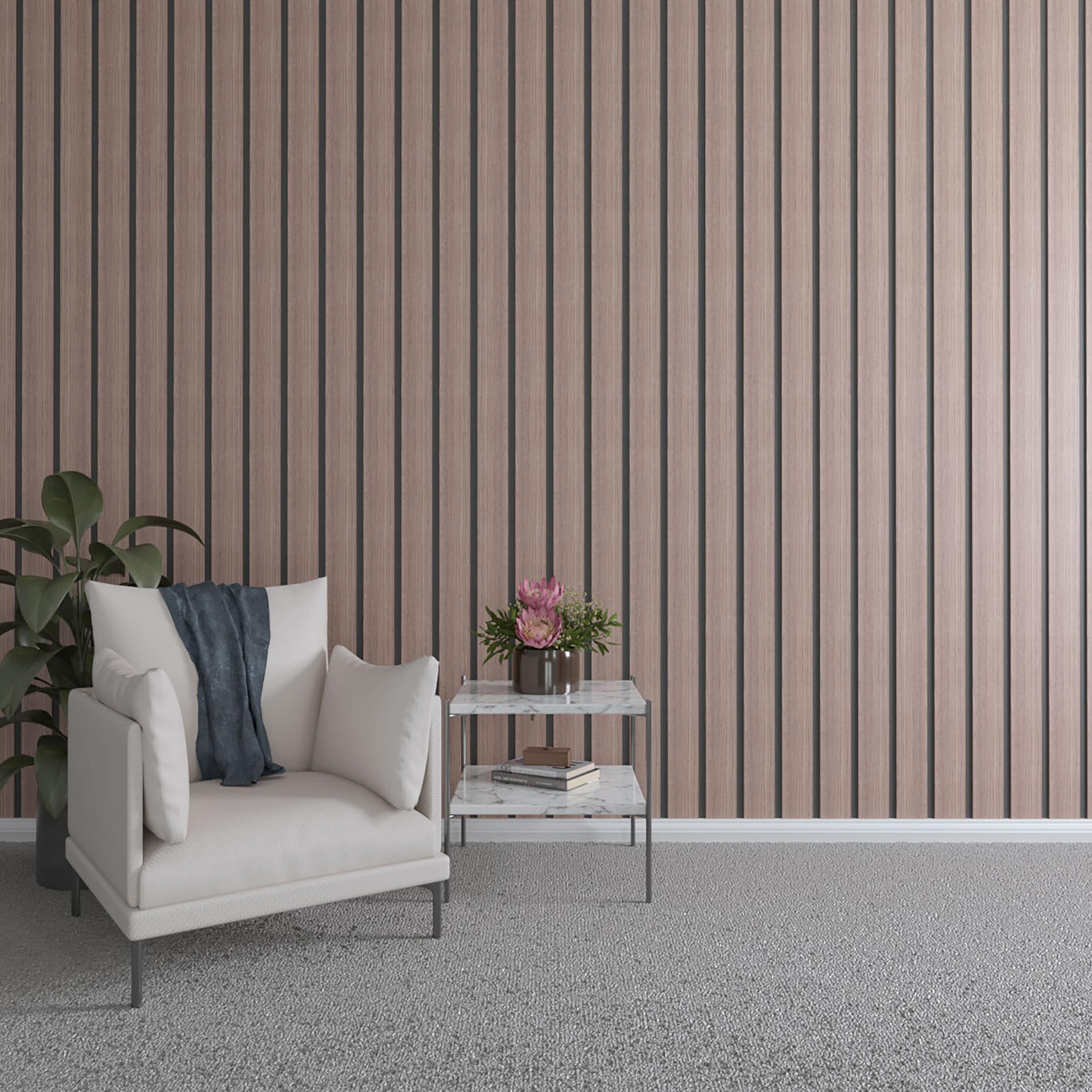 Ekena Millwork SWW55X94X0250WA 4-in x 7.83-ft Unfinished Smooth Walnut Walnut Wall Plank ( 11 -Pack , Covers 28.72-sq ft )
