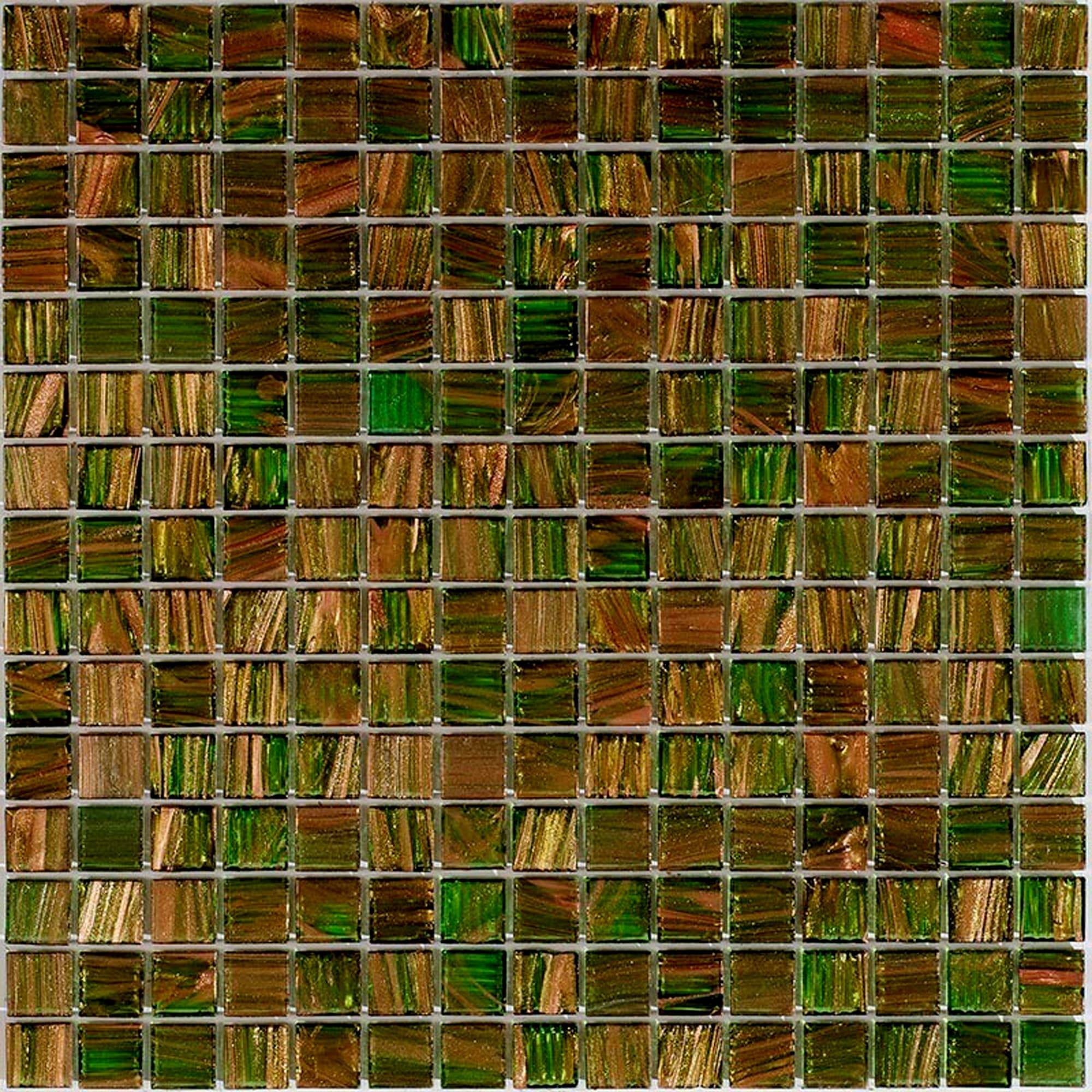Apollo Tile Celestial Brown and Gold 12-in x 12-in Glossy Glass Uniform Squares Floor and Wall Tile (20-sq. ft/ Carton)