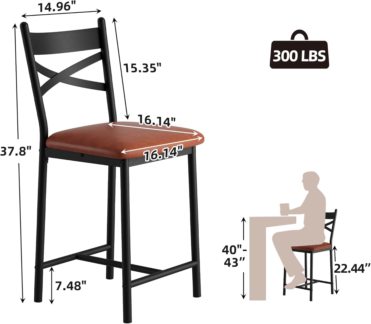 Qeetex LHF-YZ-PHO-10BKEL30 stools - View #2