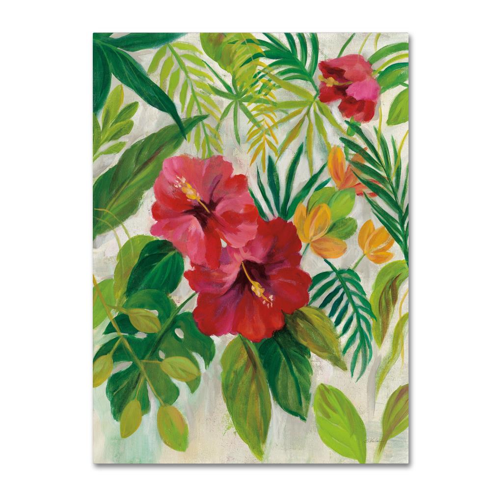 Trademark Fine Art WAP01915-C1419GG Framed 19-Inches H x 14-Inches W Floral Canvas Print