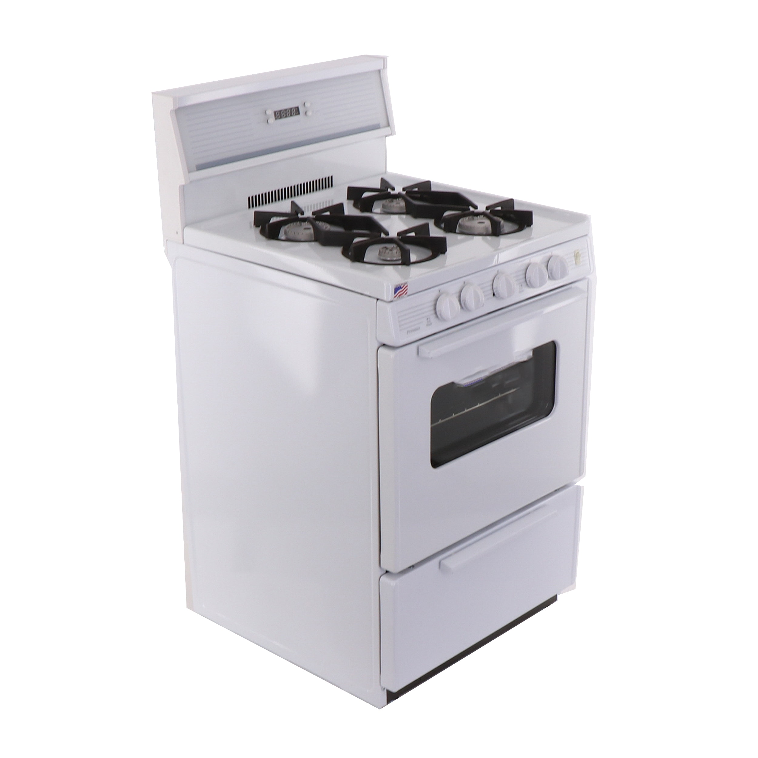 Premier 24-in 4 Burners 2.9-cu ft Freestanding Natural Gas Range (White ...