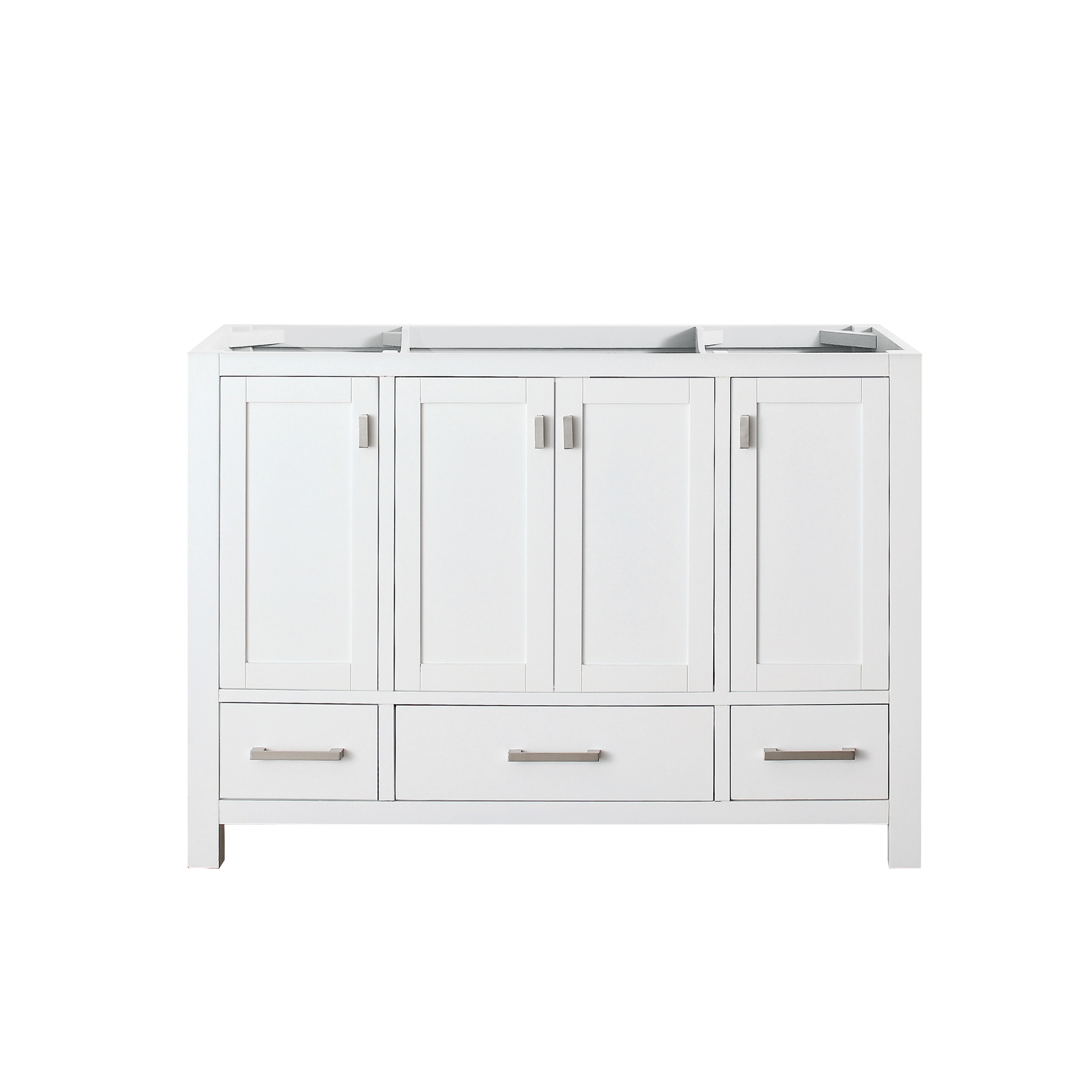 Modero 48'' White Solid Wood Freestanding Vanity Base