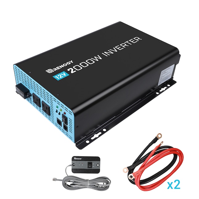 Renogy 2000-Watt Battery Operated Power Inverter in the Power Inverters  department at