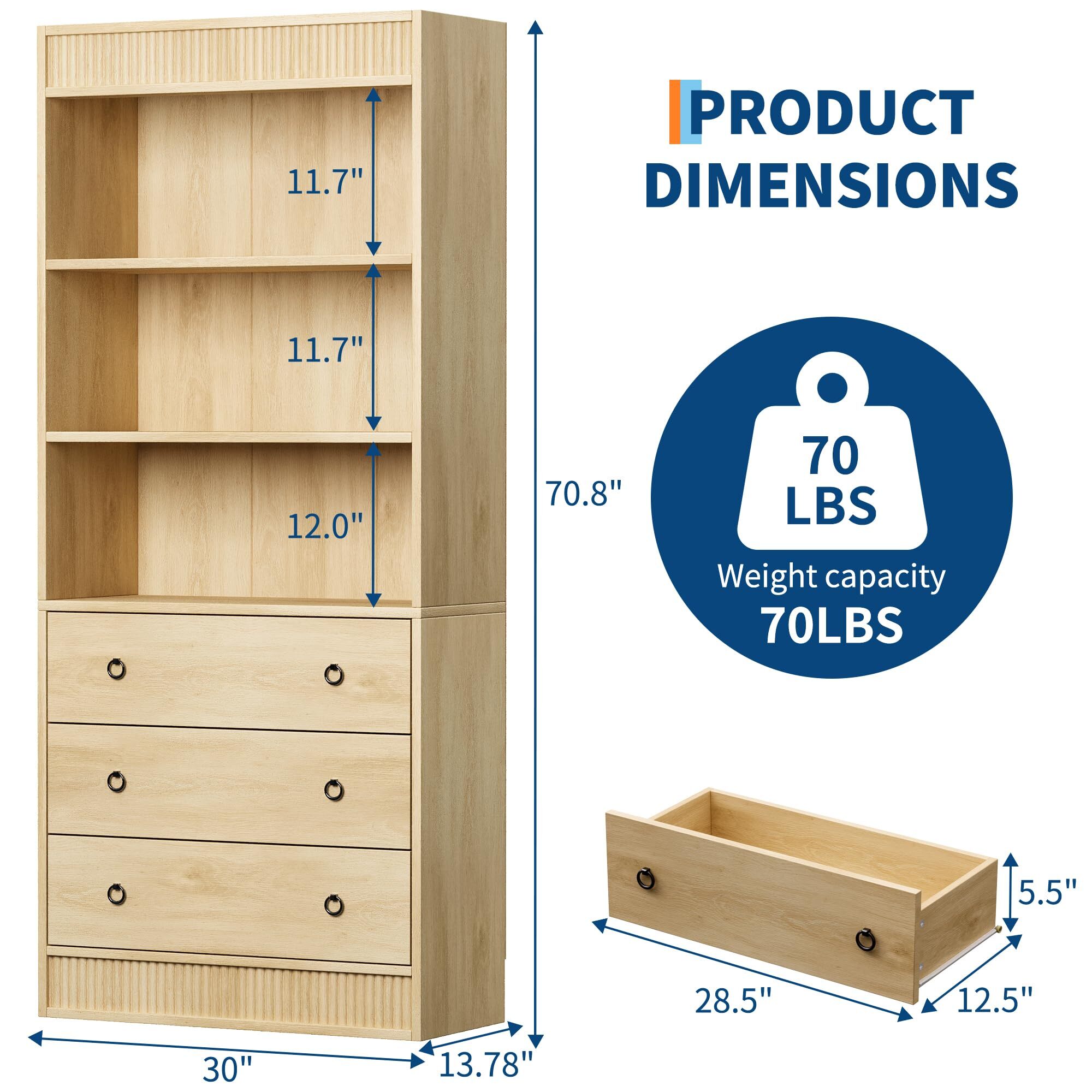 GarveeLife PHK-34RVTKKQ bookcases - View #2