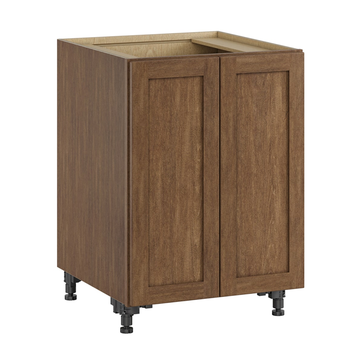 Whalen CLICK-IT LWSCLICK-06LW Sherwood Hills 24-in W x 34.5-in H x 24-in D Walnut Birch Base Ready to assemble Plywood Cabinet (Raised Panel Shaker)