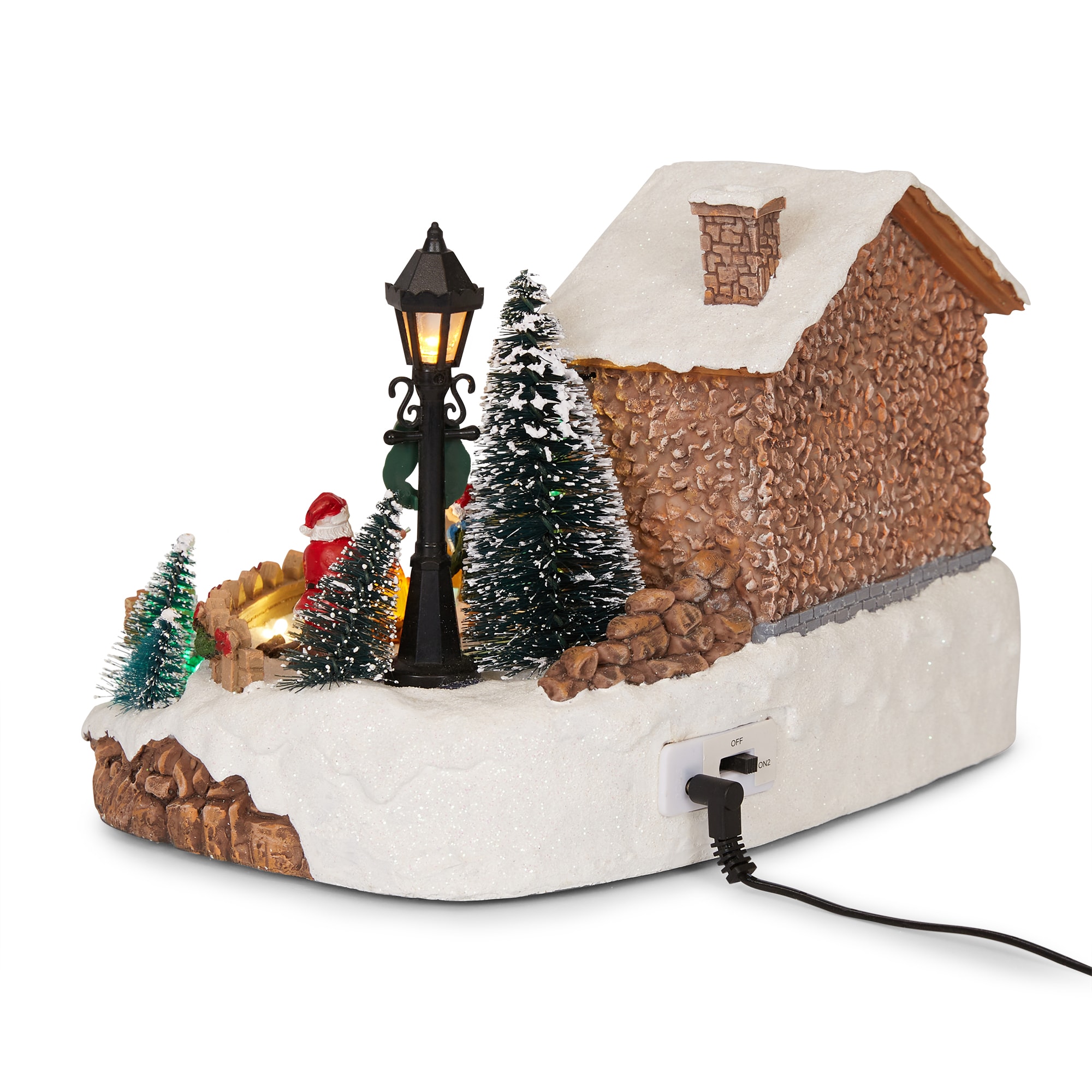 Carole Towne Ct Devon Bakery Lighted Village Scene in the Christmas  Villages department at