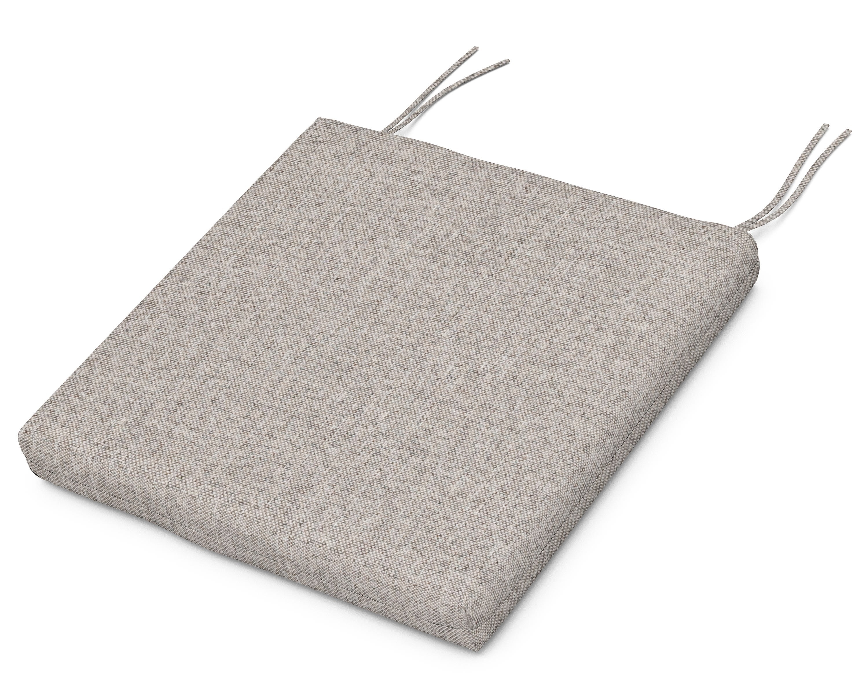 POLYWOOD XPWS0011-145982 Irving 18.5-in x 21-in Weathered Tweed Patio chair cushion