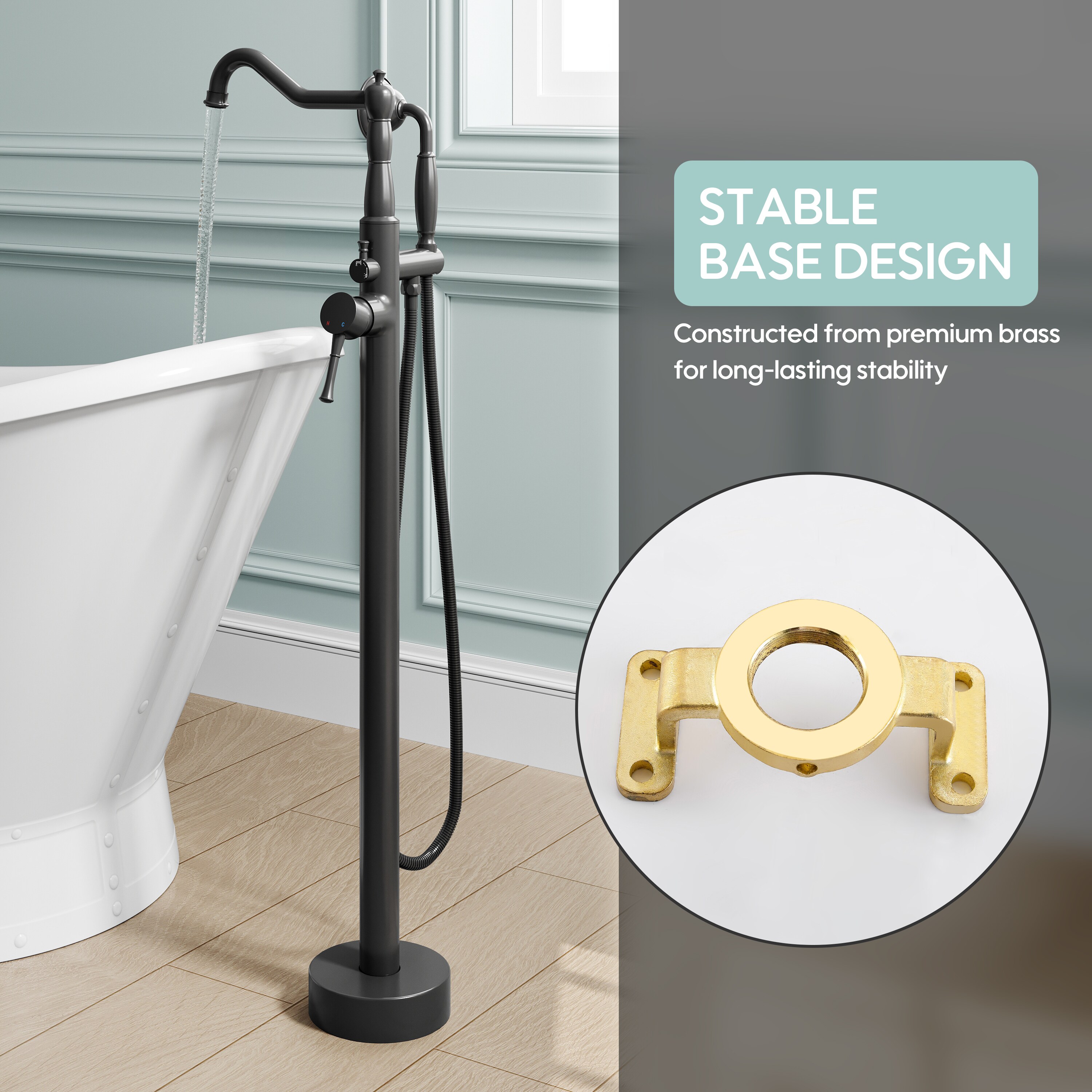 WELLFOR KC-HPY-52633US Roman-Tub-Faucets - View #6