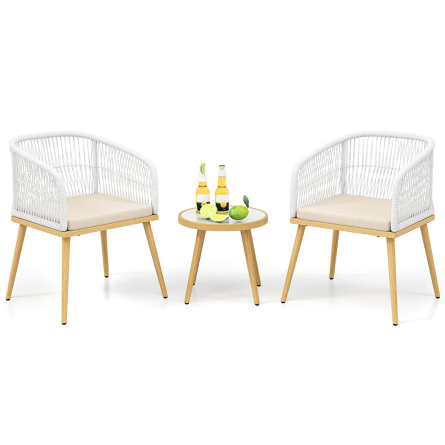 Mondawe MO-NP12006WH Patio-Conversation-Sets - View #3