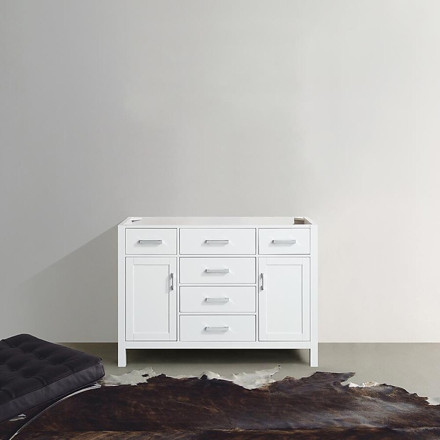 Beaumont Decor Hampton 48-in Gray Bathroom Vanity Cabinet Beaumont Decor Hampton 48-in Gray Bathroom Vanity Cabinet