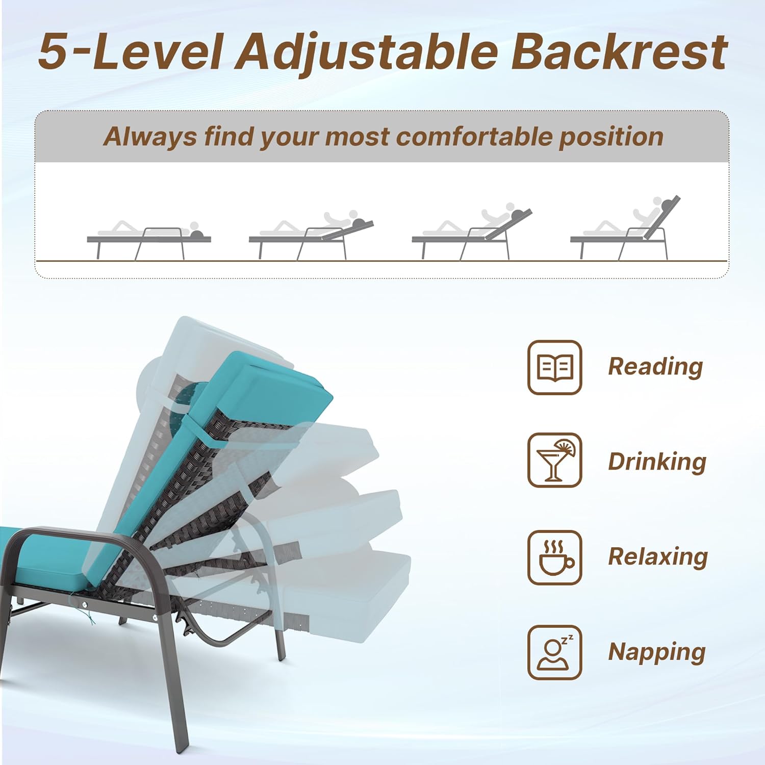 ALAULM LS-ARMTC-BLUE Chaises-Settees - View #4