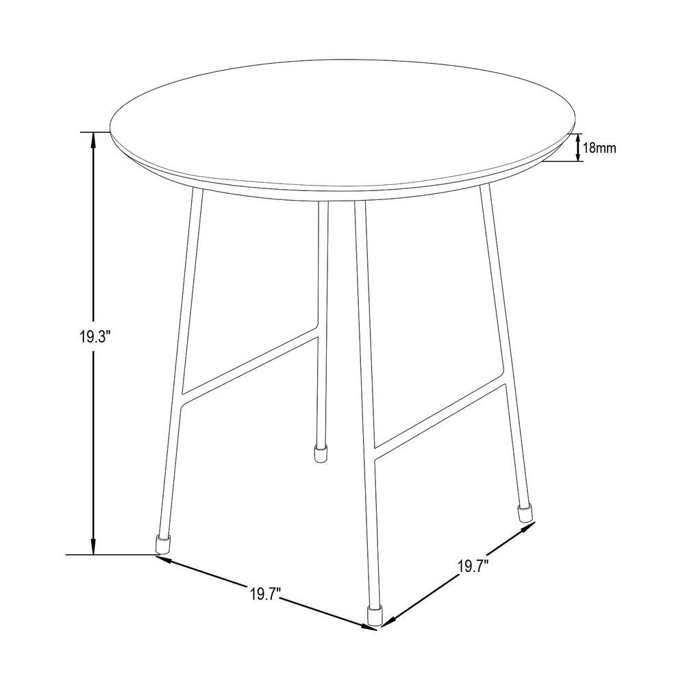 Leisuremod RSBL-19W End-Tables - View #2
