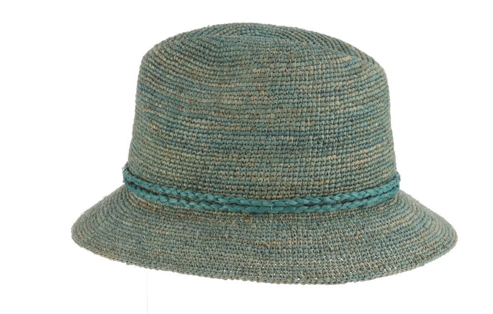 Tommy Bahama Women's Aqua Straw Wide-brim Hat at Lowes.com