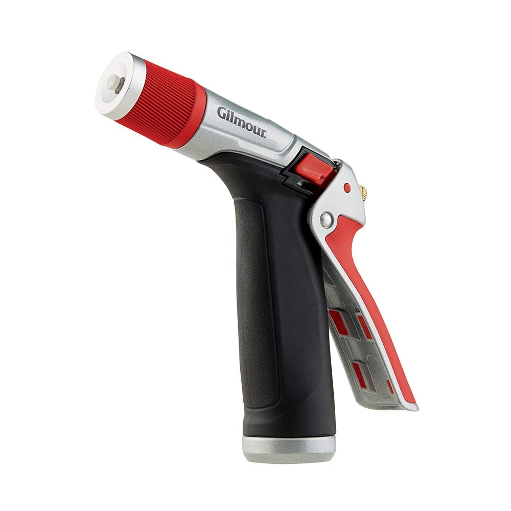 Gilmour  Pro Cleaning Nozzle 847732-1002 3/4-in Rear-Trigger Metal Pistol Black/Silver