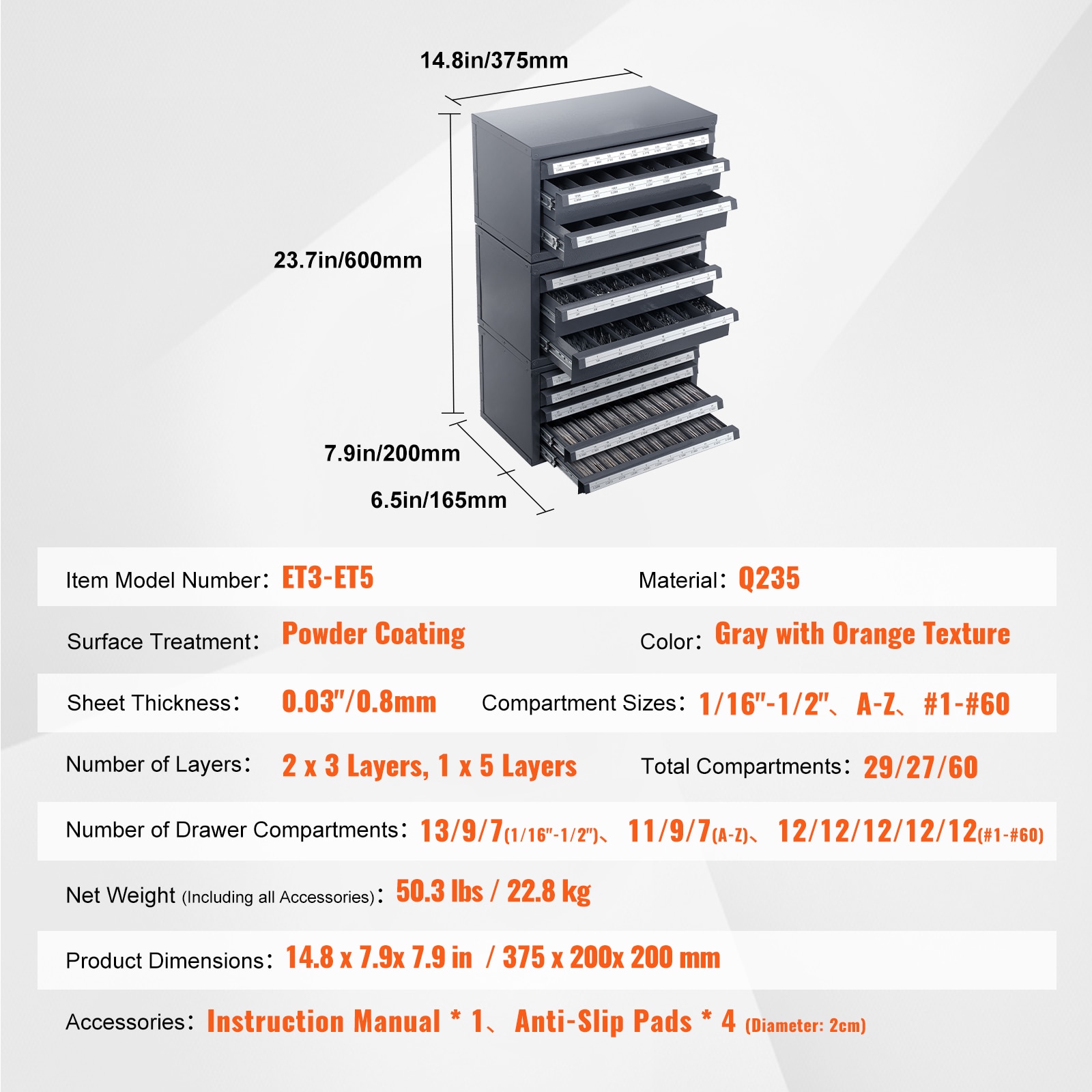 VEVOR SCZTFPGJXWSJ03512V0 Tool-Chests - View #7