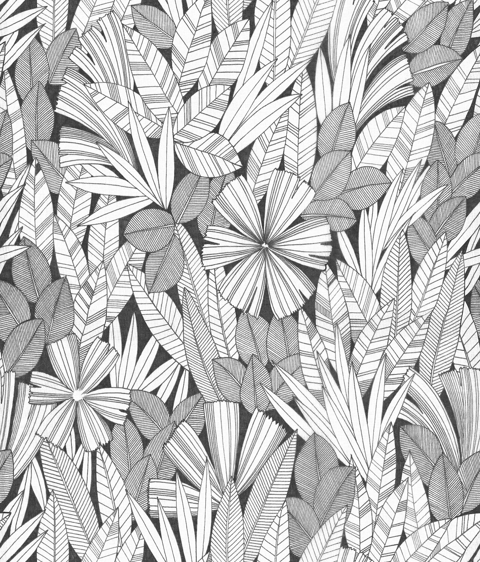 A-Street Prints 4081-26346 Happy 56.4-Sq. Feet Black Non-woven Ivy/Vines Unpasted Wallpaper