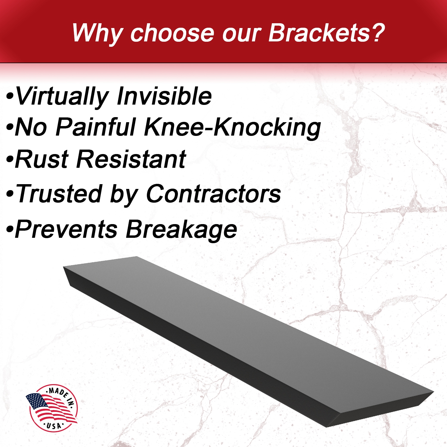 The Original Granite Bracket DSI-56 Shelving-Hardware - View #2