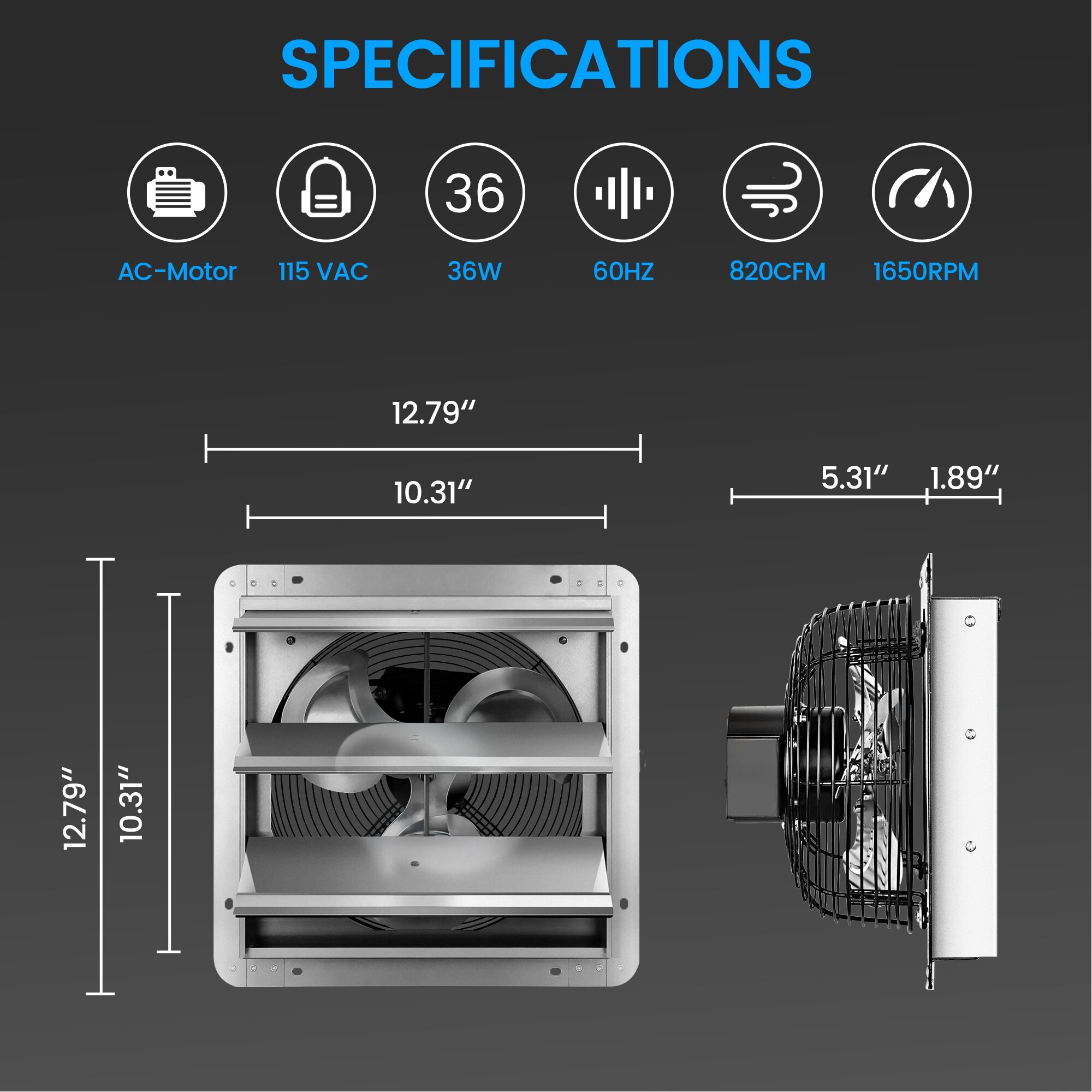 Elexnux GTN-FAN014 Wall-Mounted-Fans - View #7