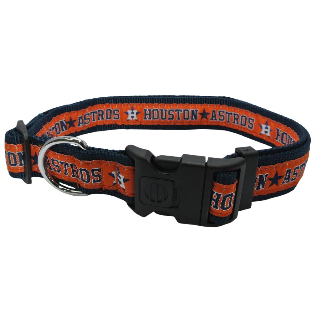 Pets First Houston Astros Orange Dog Collar, Extra Large at