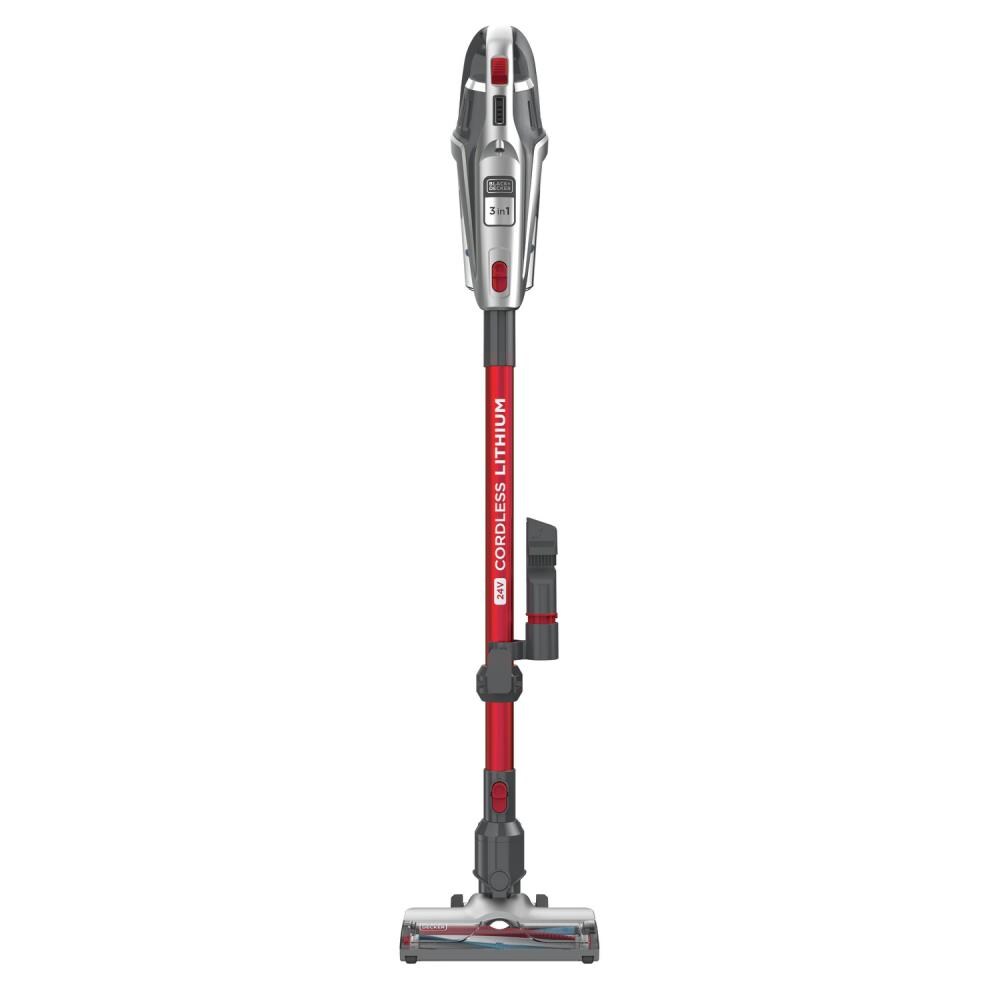  BLACK+DECKER Cordless Stick Vacuum, 3-in-1 Cordless, Red  (HFEK620J)